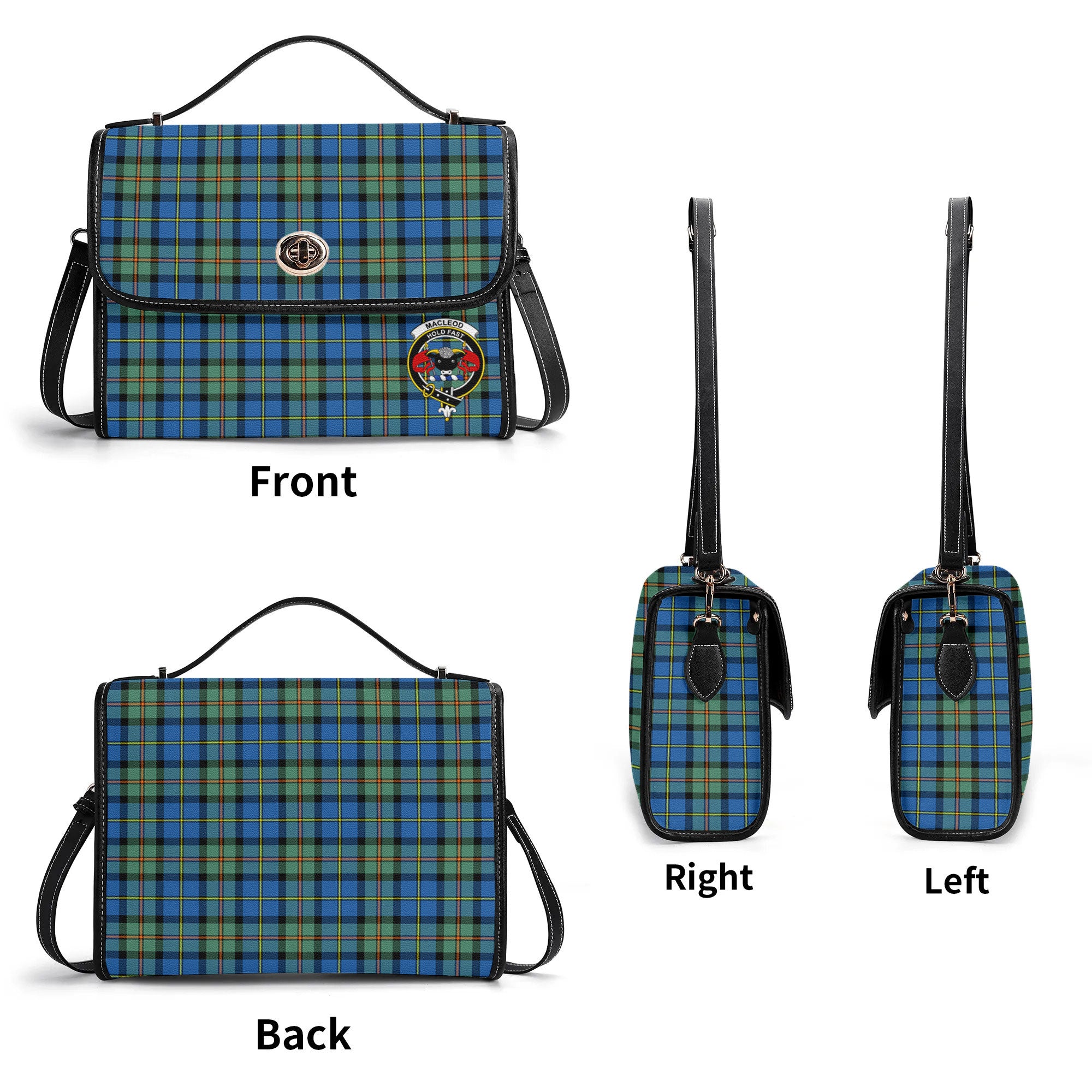 MacLeod of Harris Ancient Tartan Crest Satchel Bag