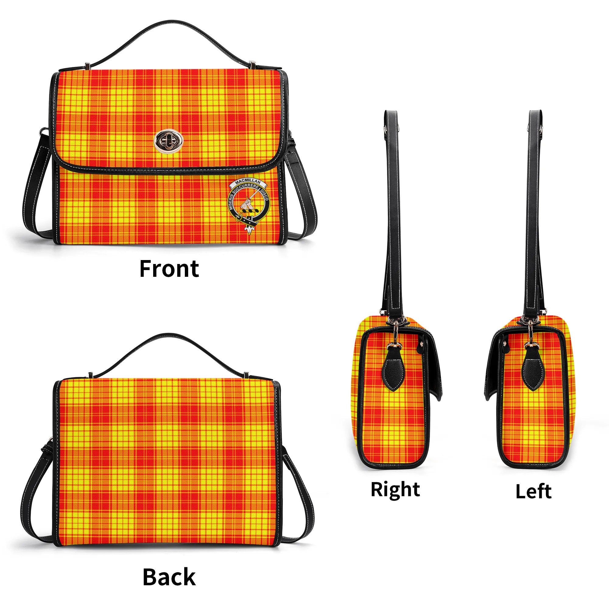 MacMillan Clan Tartan Crest Satchel Bag