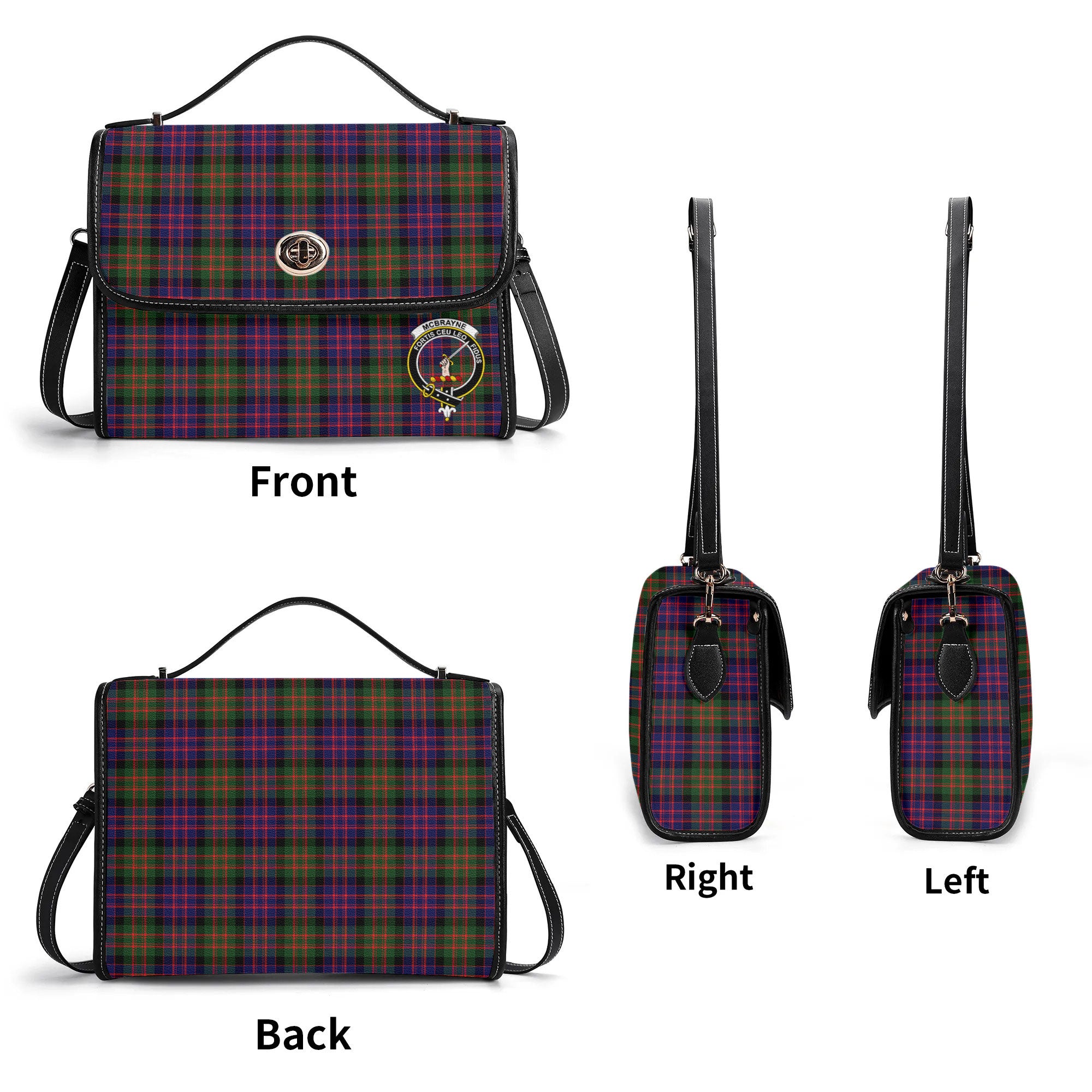 McBrayne Tartan Crest Satchel Bag