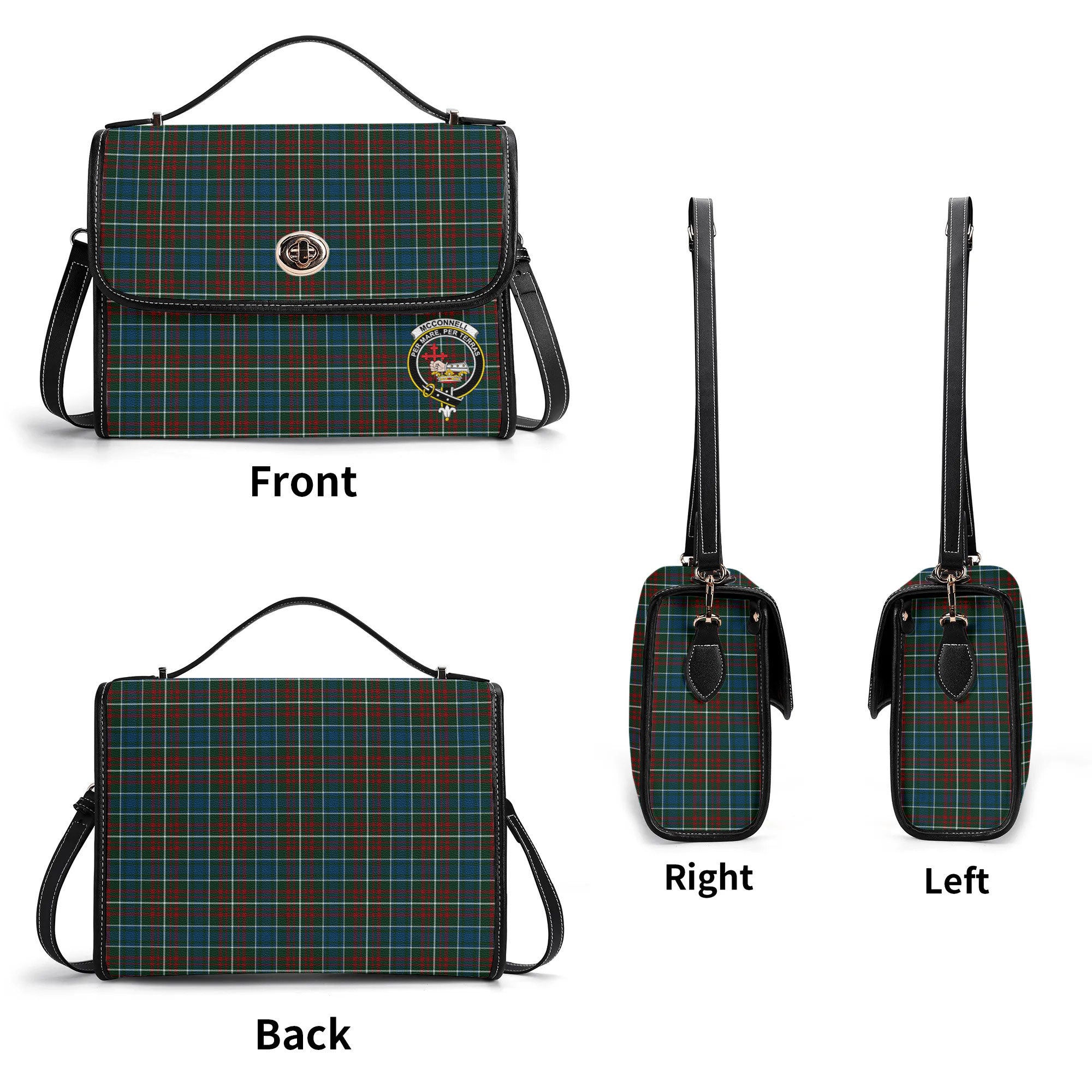 McConnell Tartan Crest Satchel Bag