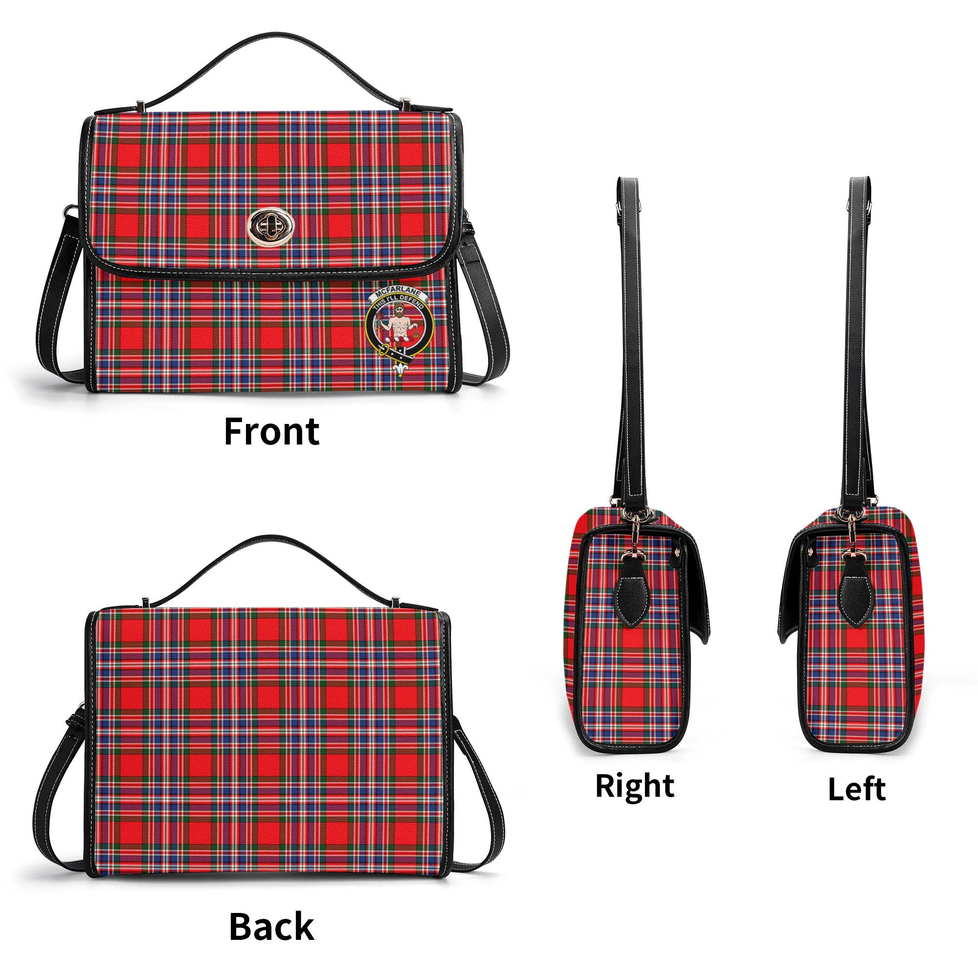 McFarlane Modern Tartan Crest Satchel Bag
