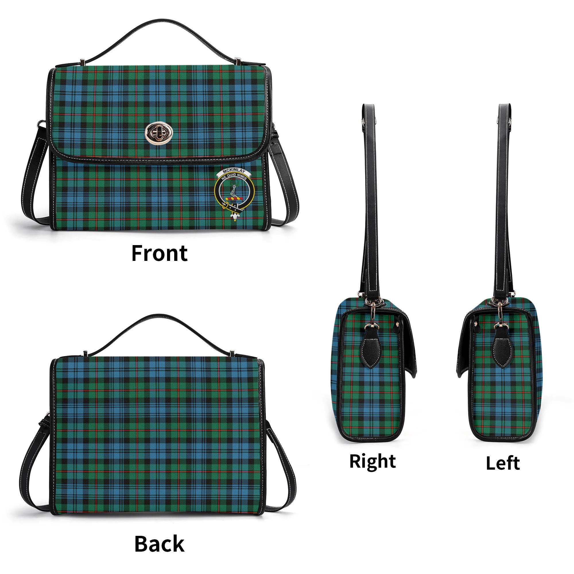 McKinlay Ancient Tartan Crest Satchel Bag
