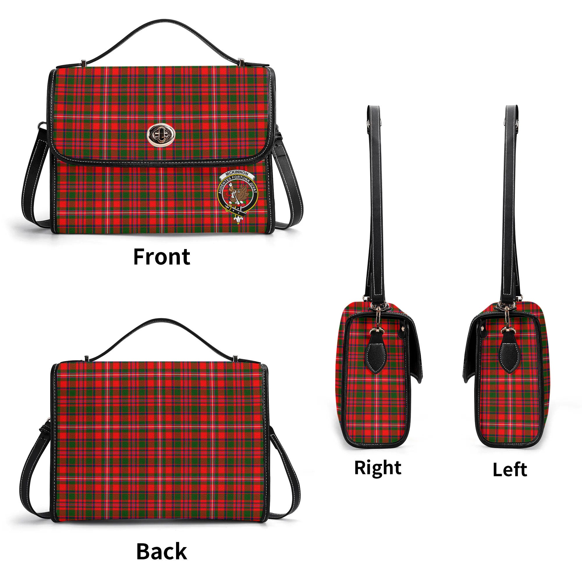 McKinnon Modern Tartan Crest Satchel Bag
