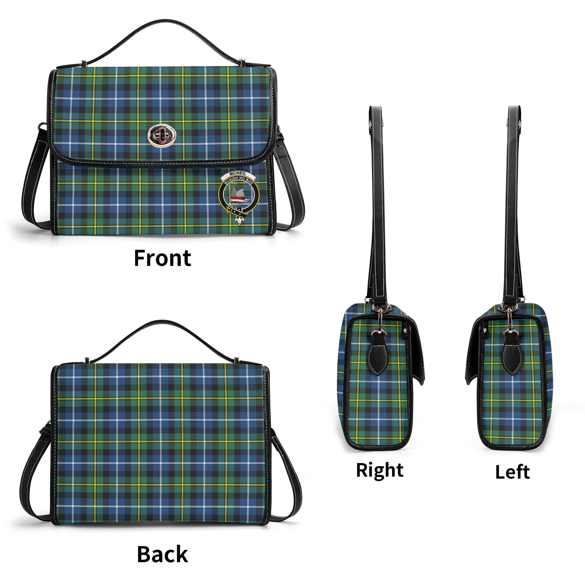 McNeil of Barra Ancient Tartan Crest Satchel Bag