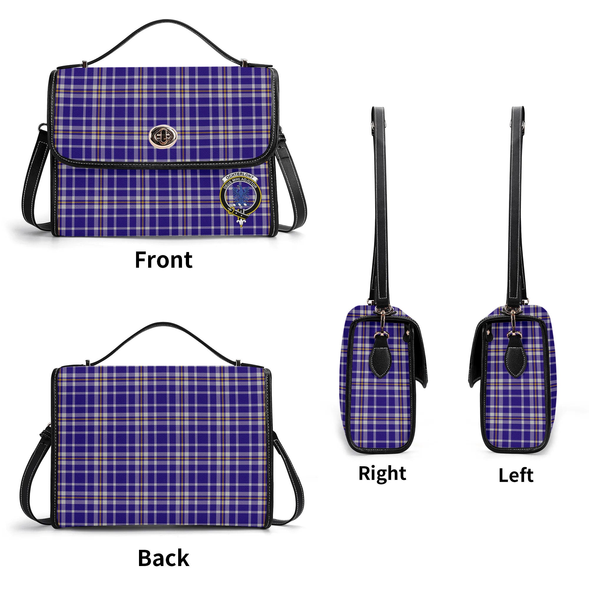 Ochterlony Tartan Crest Satchel Bag