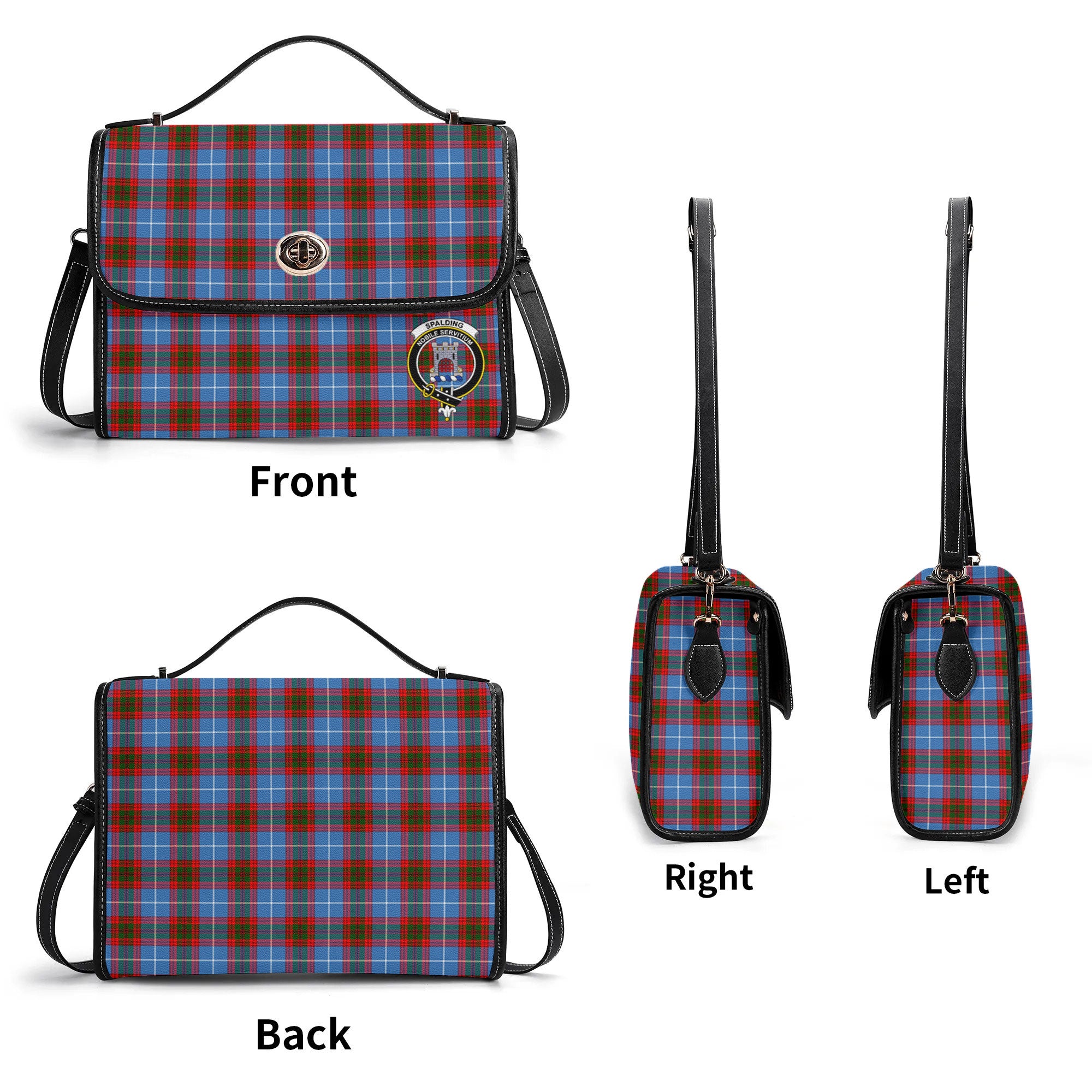 Spalding Tartan Crest Satchel Bag