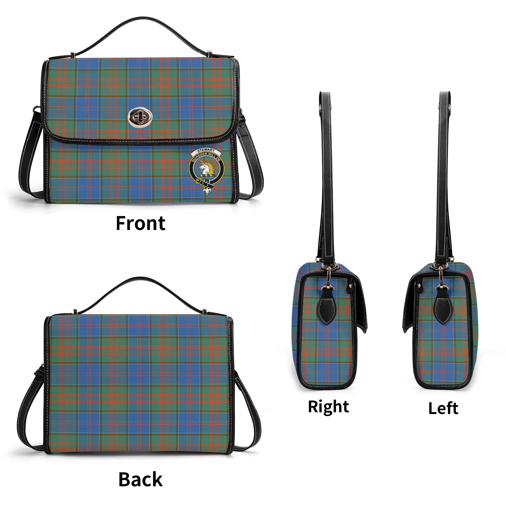 Stewart of Appin Hunting Ancient Tartan Crest Satchel Bag