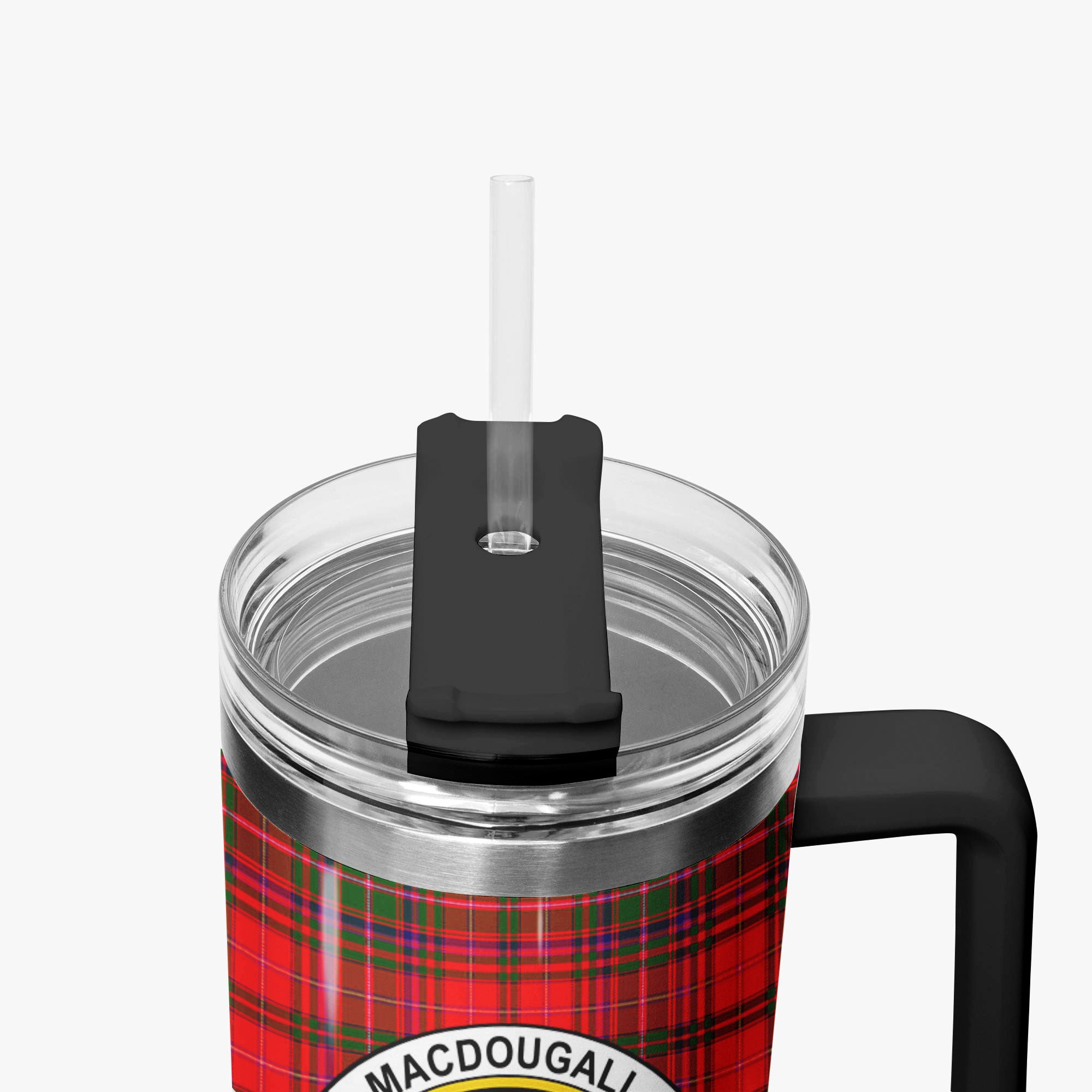 MacDougall Modern Tartan Crest 40 oz Insulated Tumbler with Handle