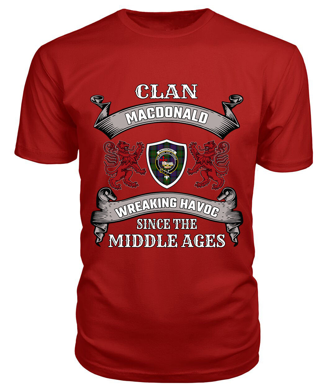 MacDonald (Clan Donald) Family Tartan - 2D T-shirt