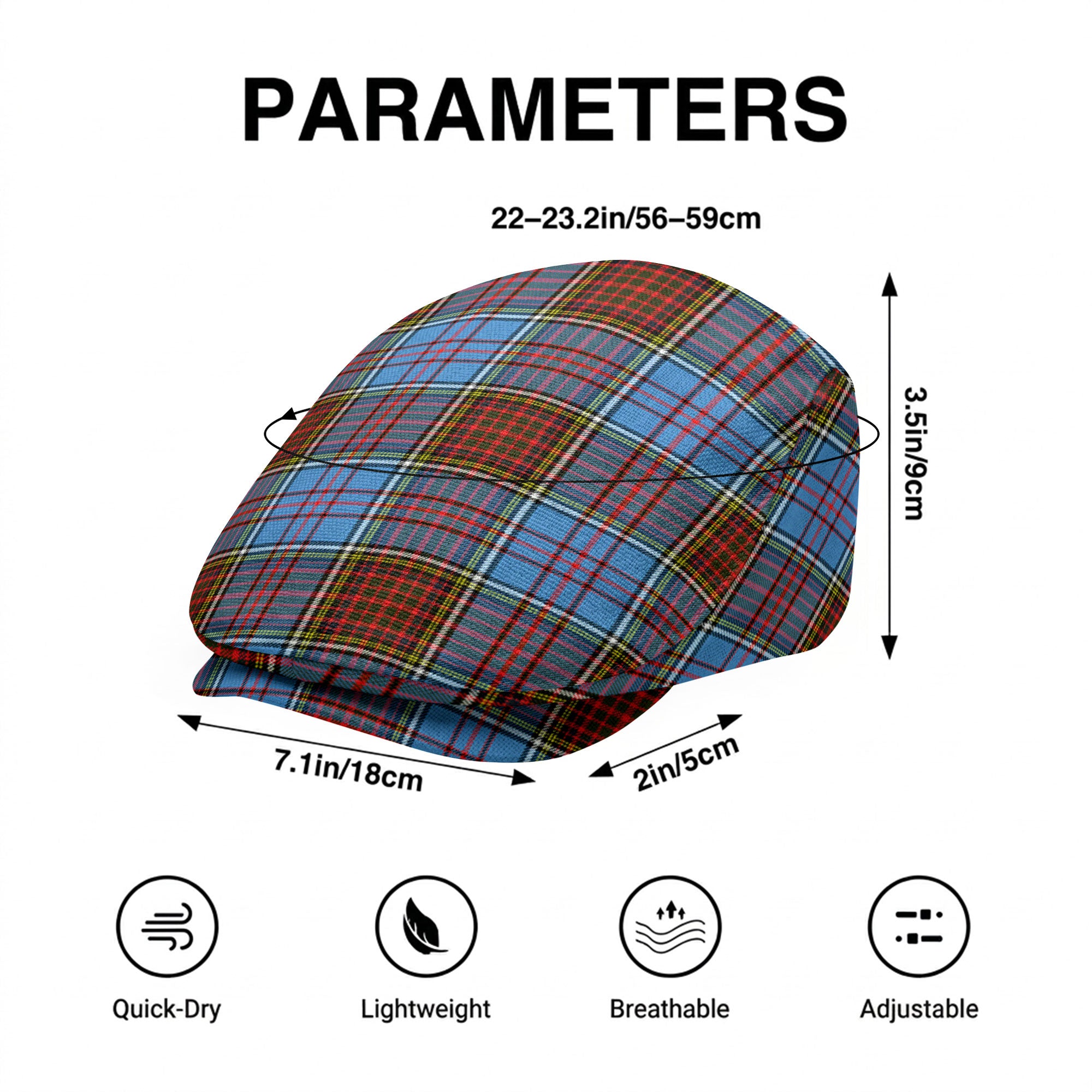 Anderson Modern Tartan Flat Caps