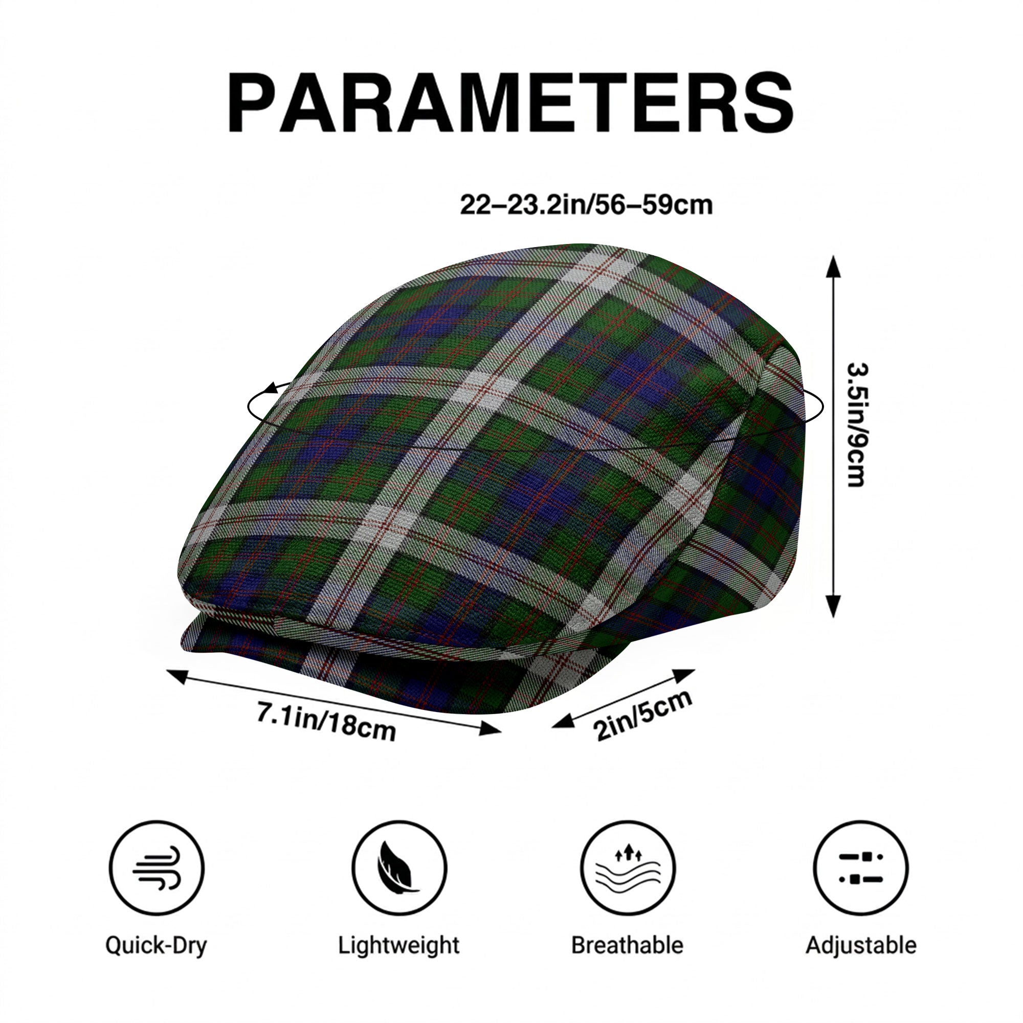 Blair Dress Tartan Flat Caps
