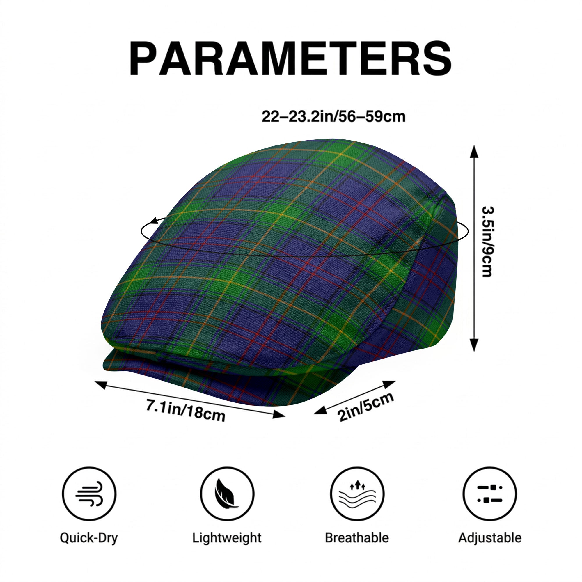 Boyle Tartan Flat Caps