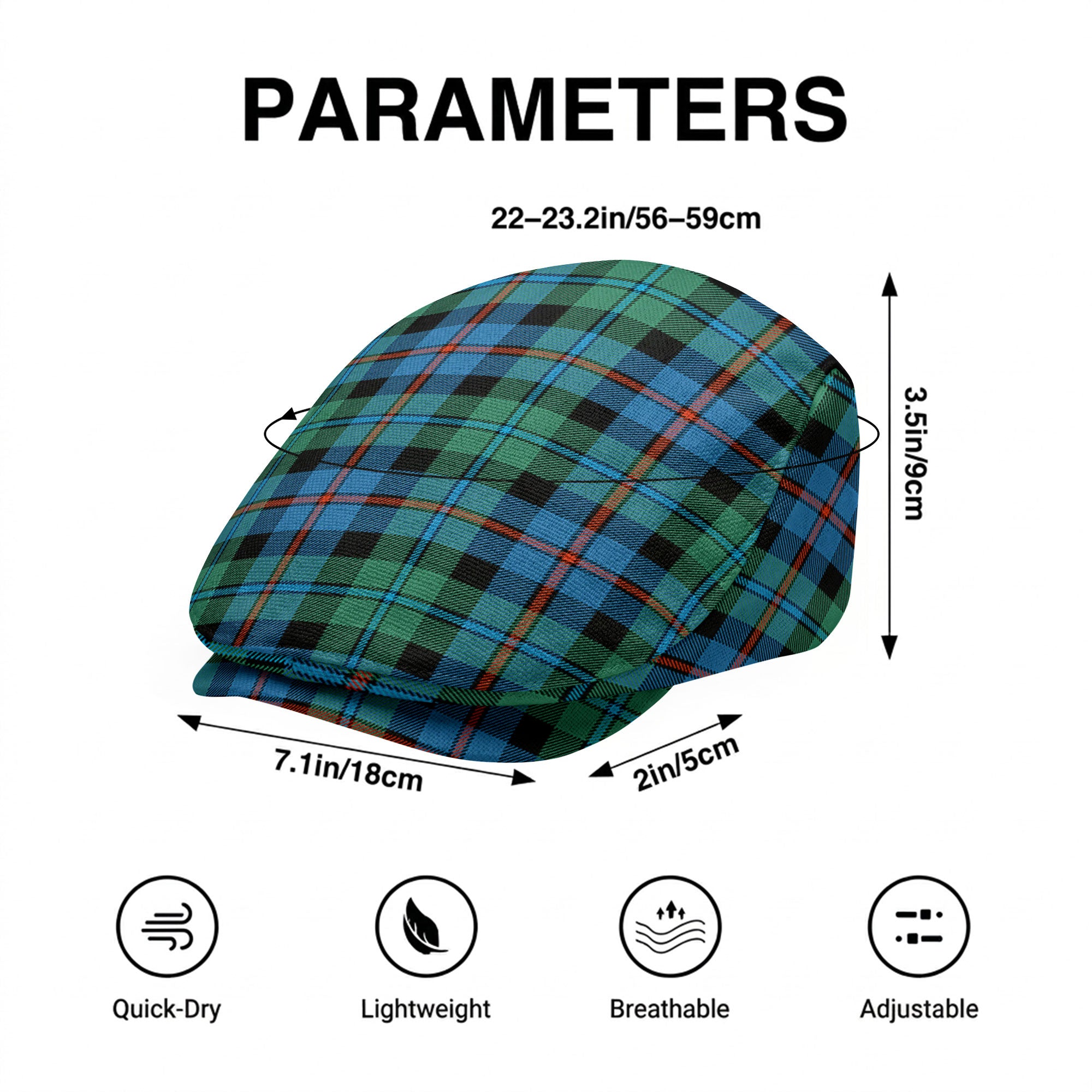 Campbell of Cawdor Ancient Tartan Flat Caps