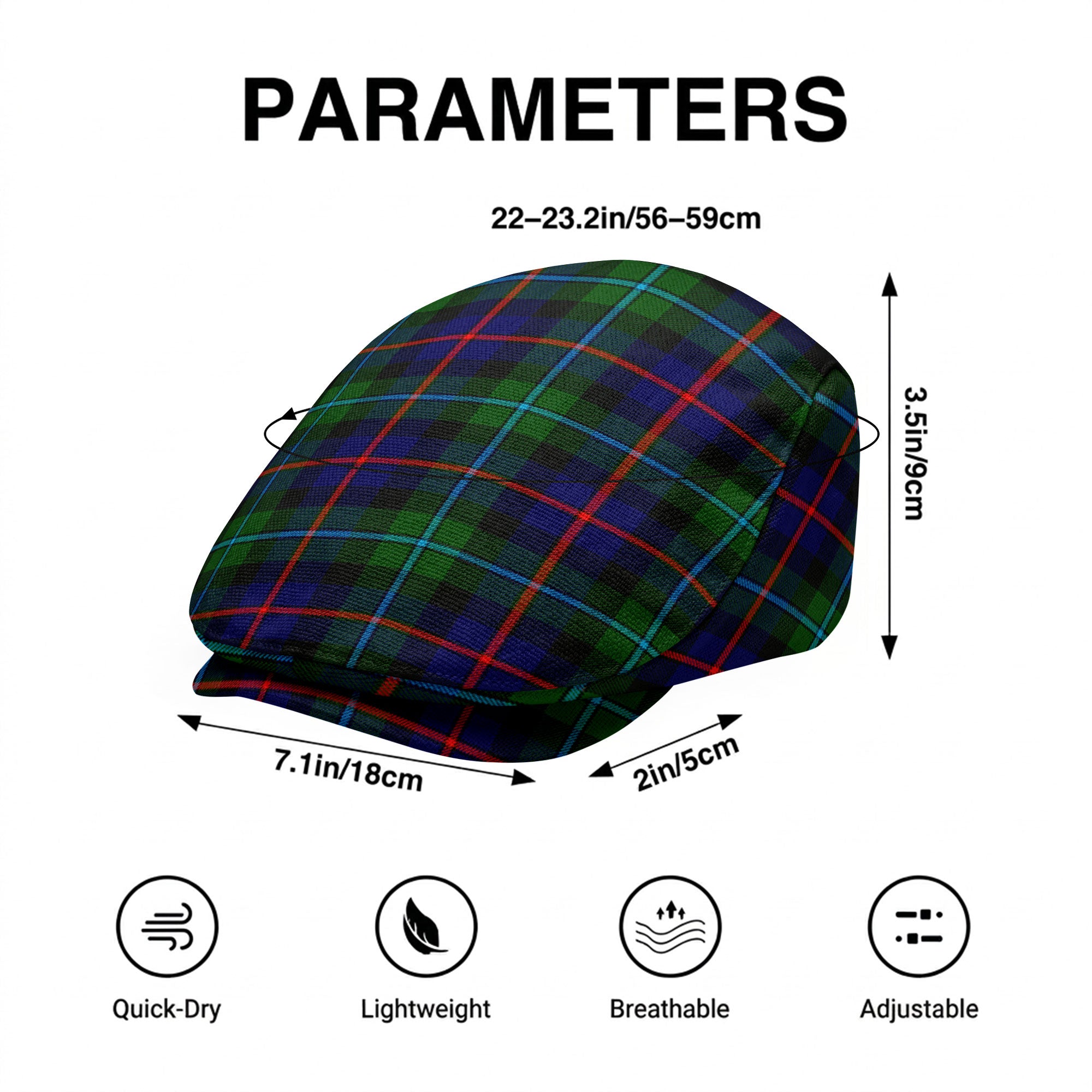 Campbell of Cawdor Modern Tartan Flat Caps