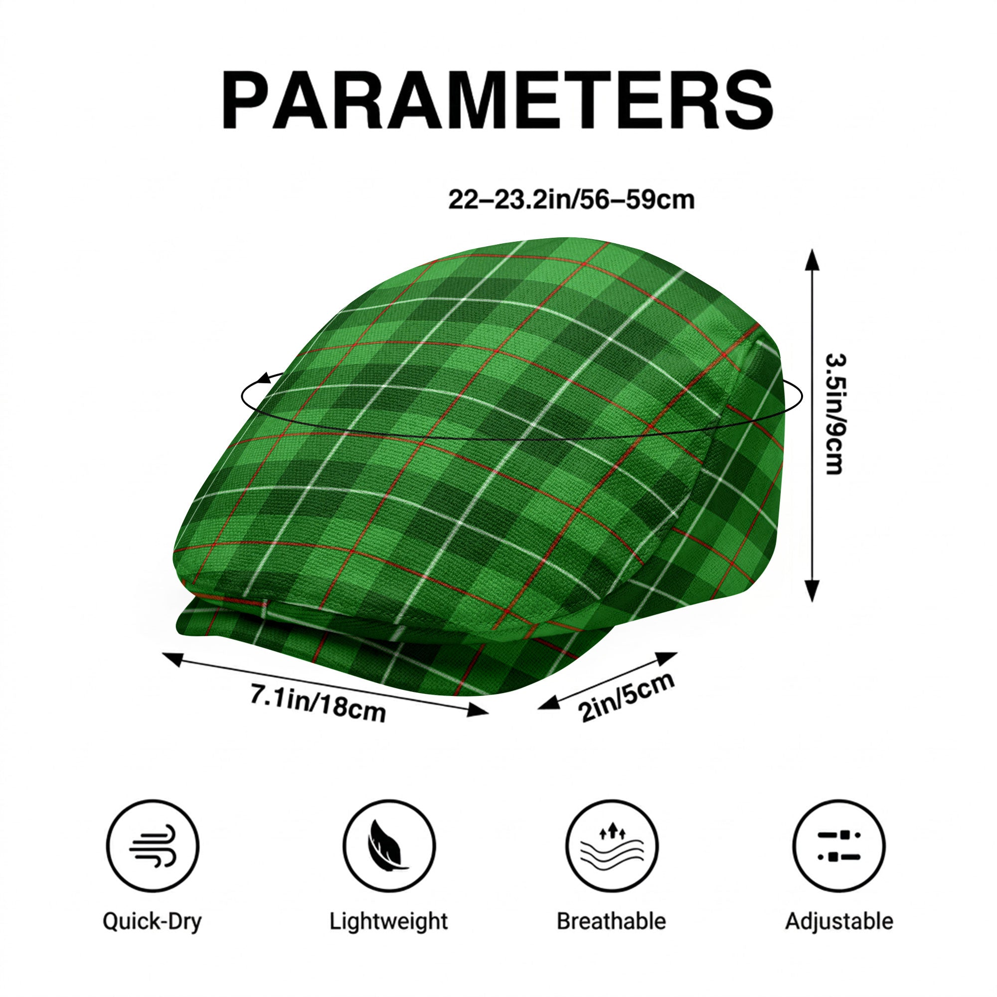 Clephan (or Clephane) Tartan Flat Caps