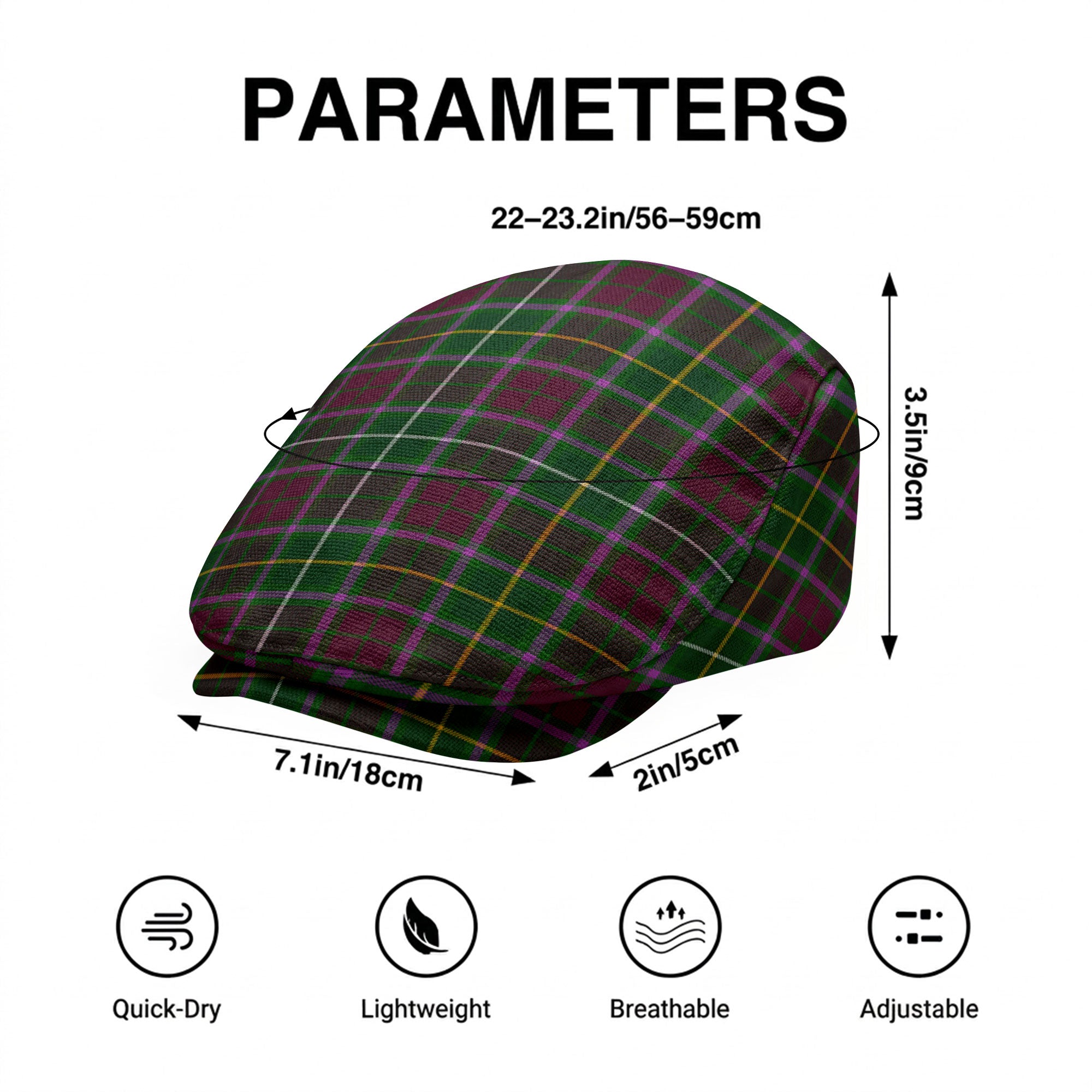 Crosbie Tartan Flat Caps