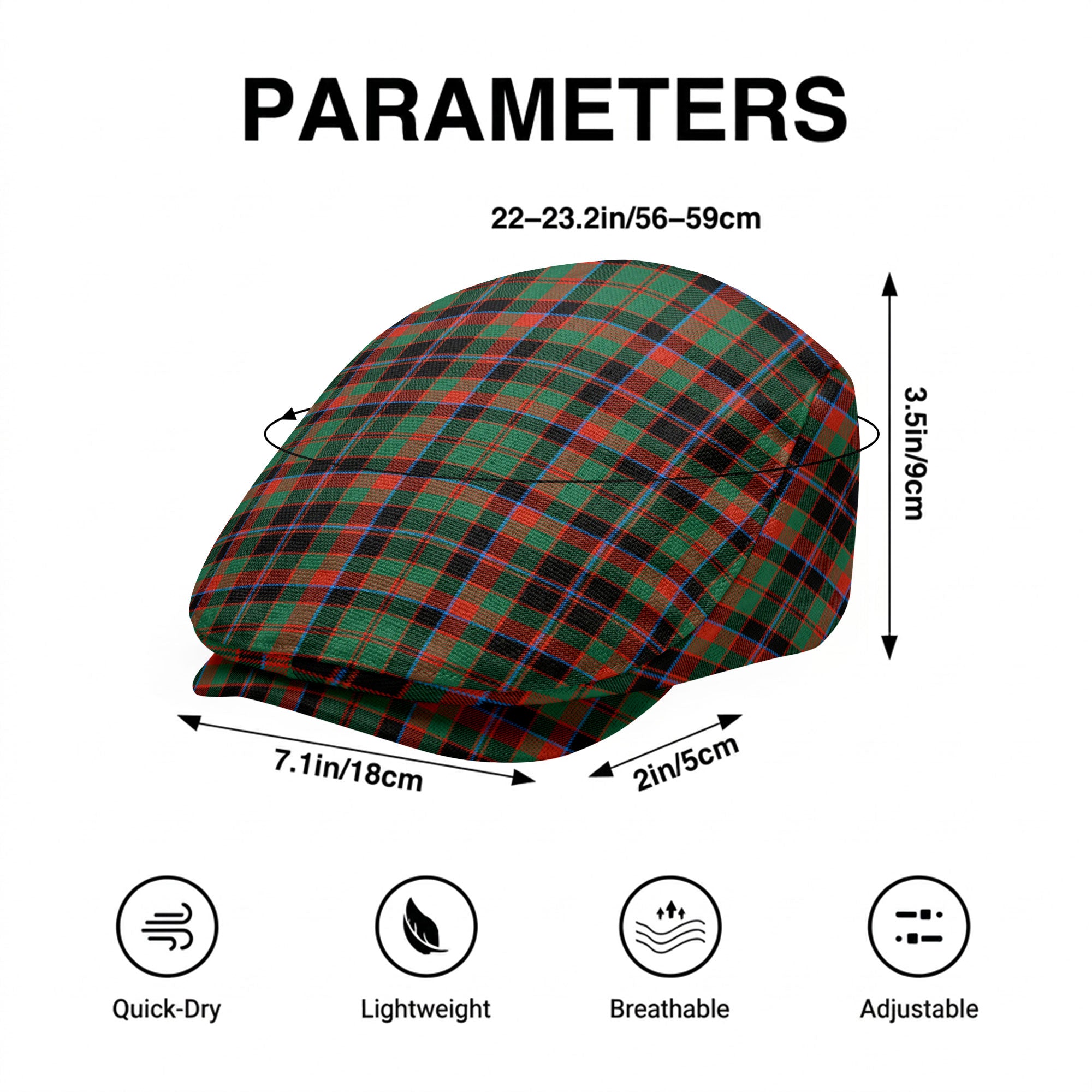 Cumming Hunting Ancient Tartan Flat Caps