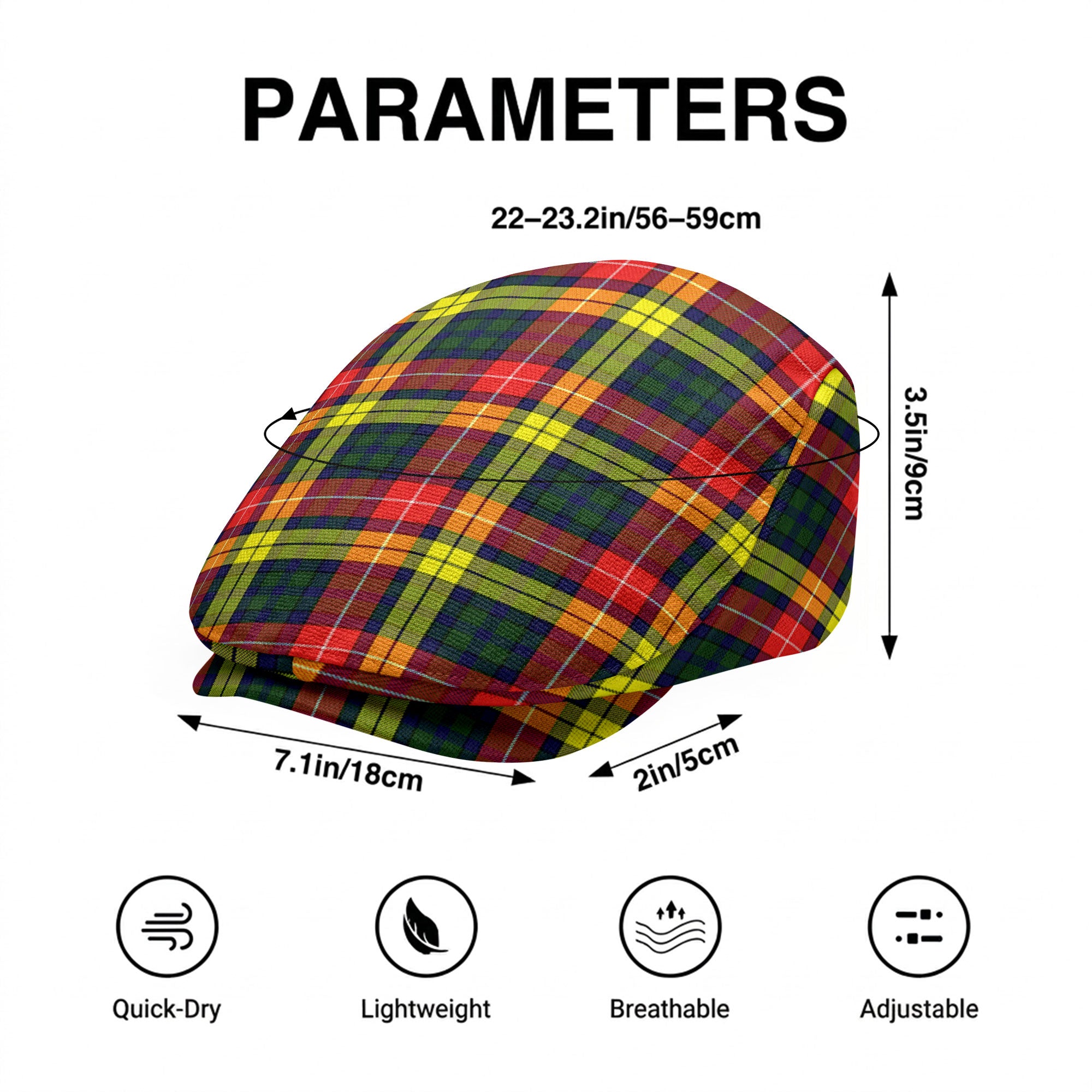 Dewar Tartan Flat Caps