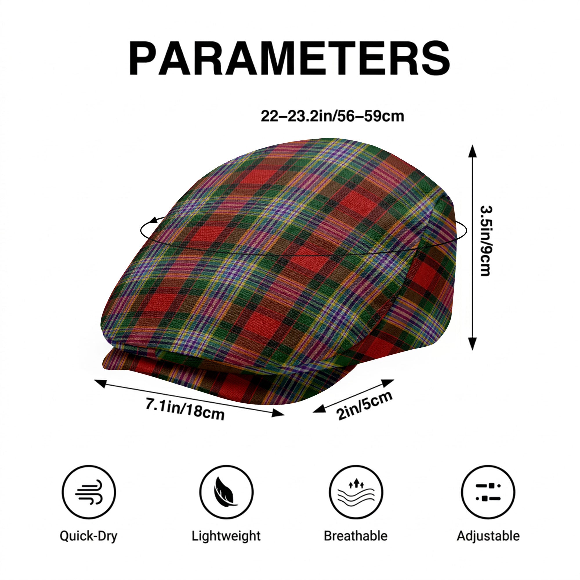Dundee Tartan Flat Caps