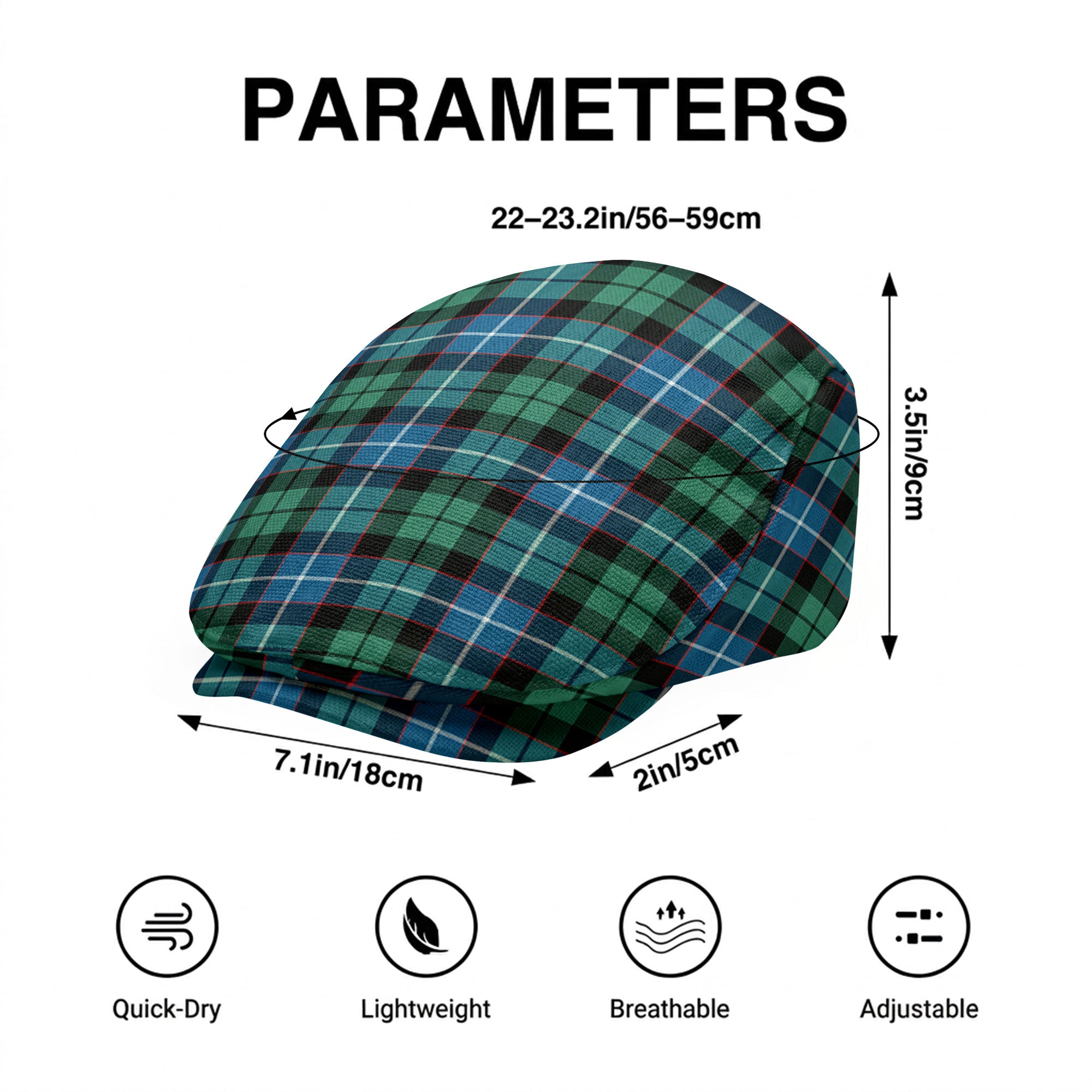 Galbraith Ancient Tartan Flat Caps