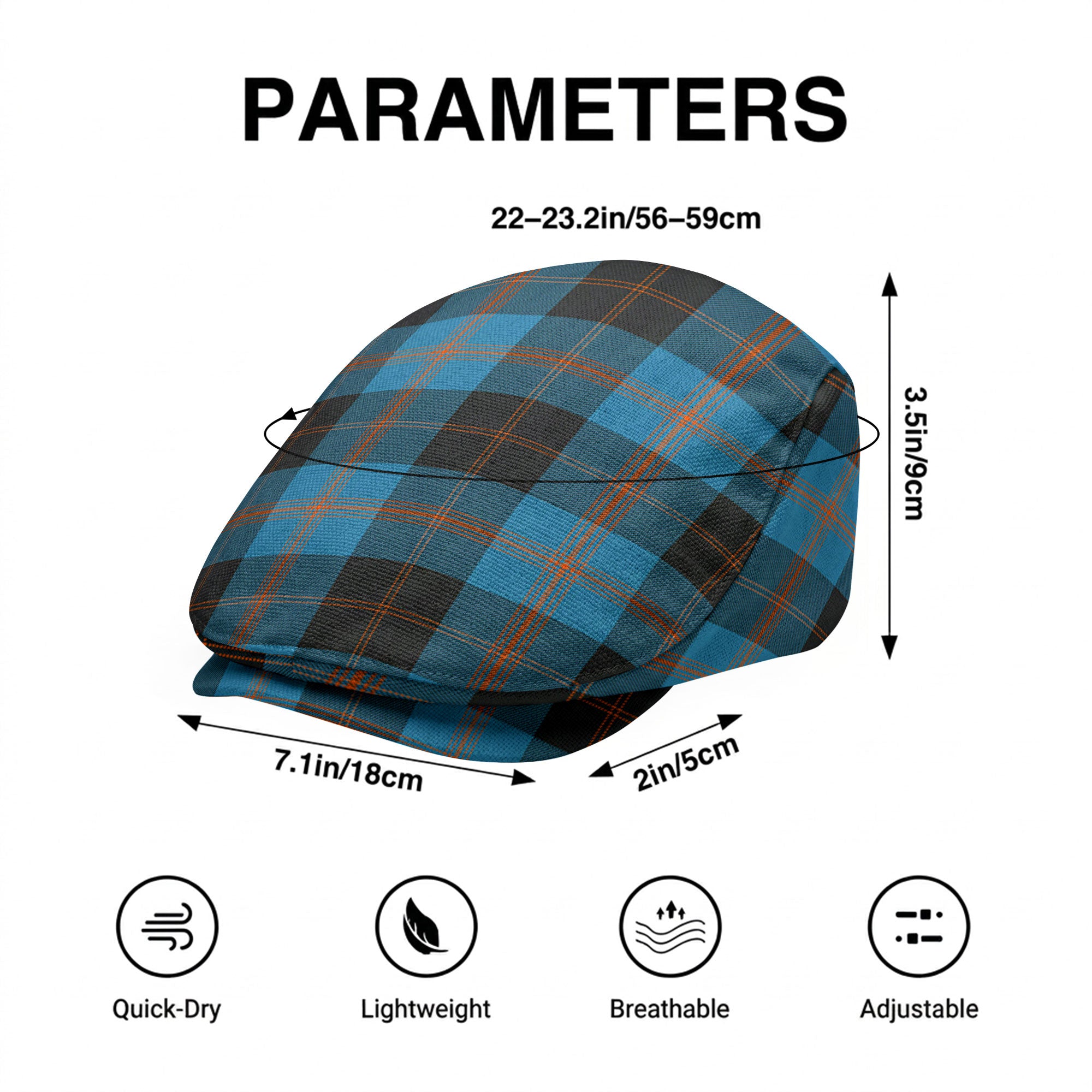 Garden Tartan Flat Caps