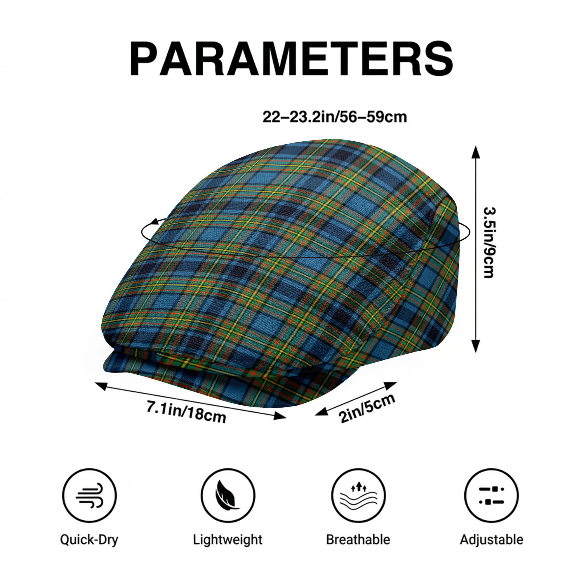 Gillies Ancient Tartan Flat Caps