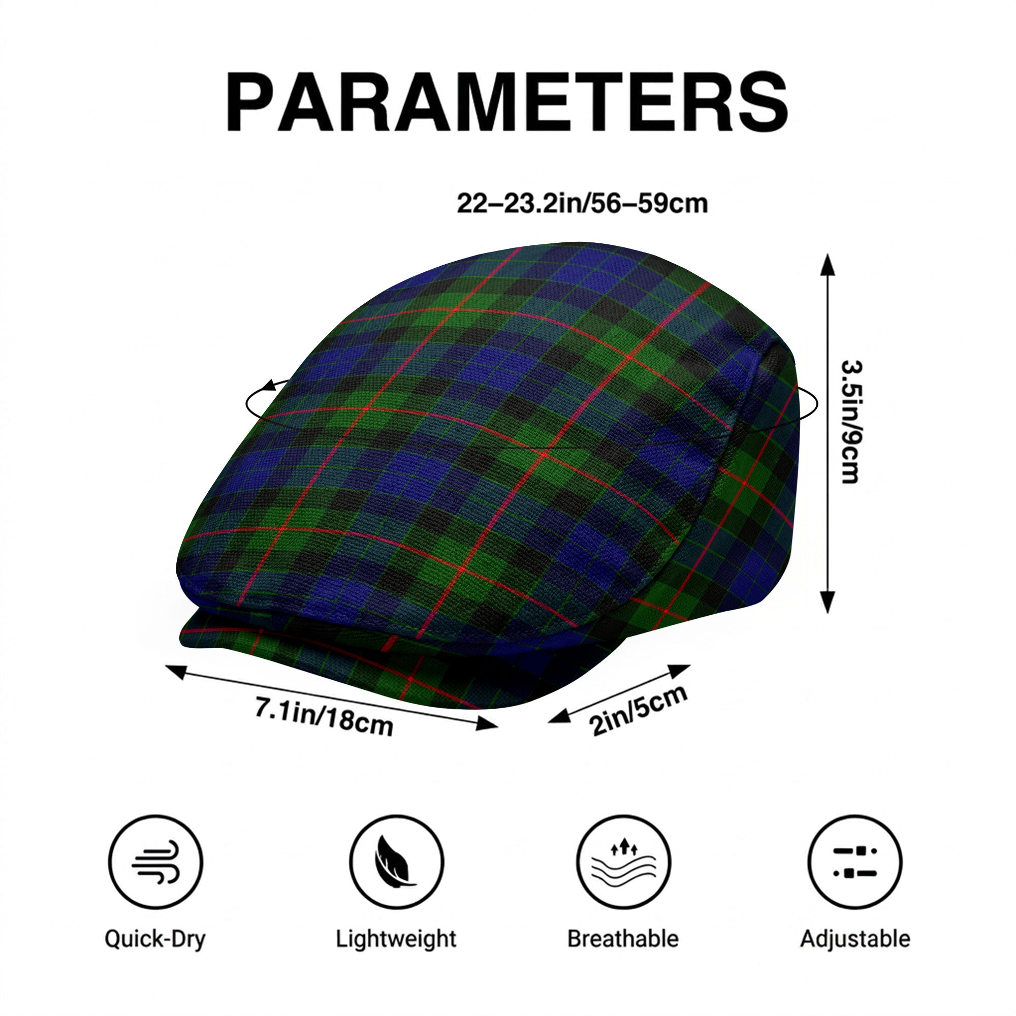 Gunn Modern Tartan Flat Caps