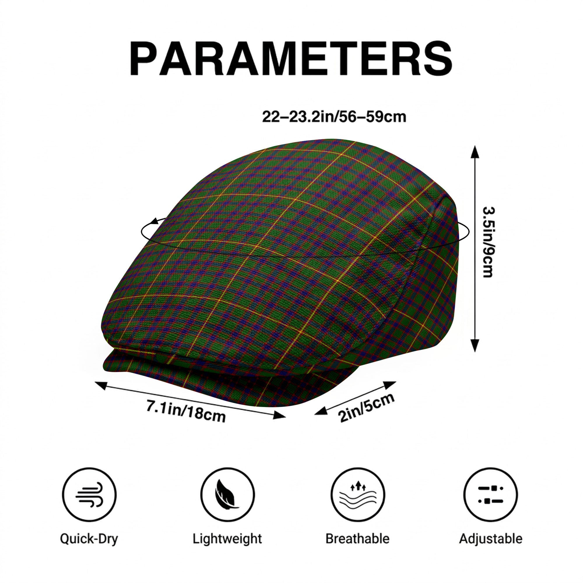 Hall Tartan Flat Caps
