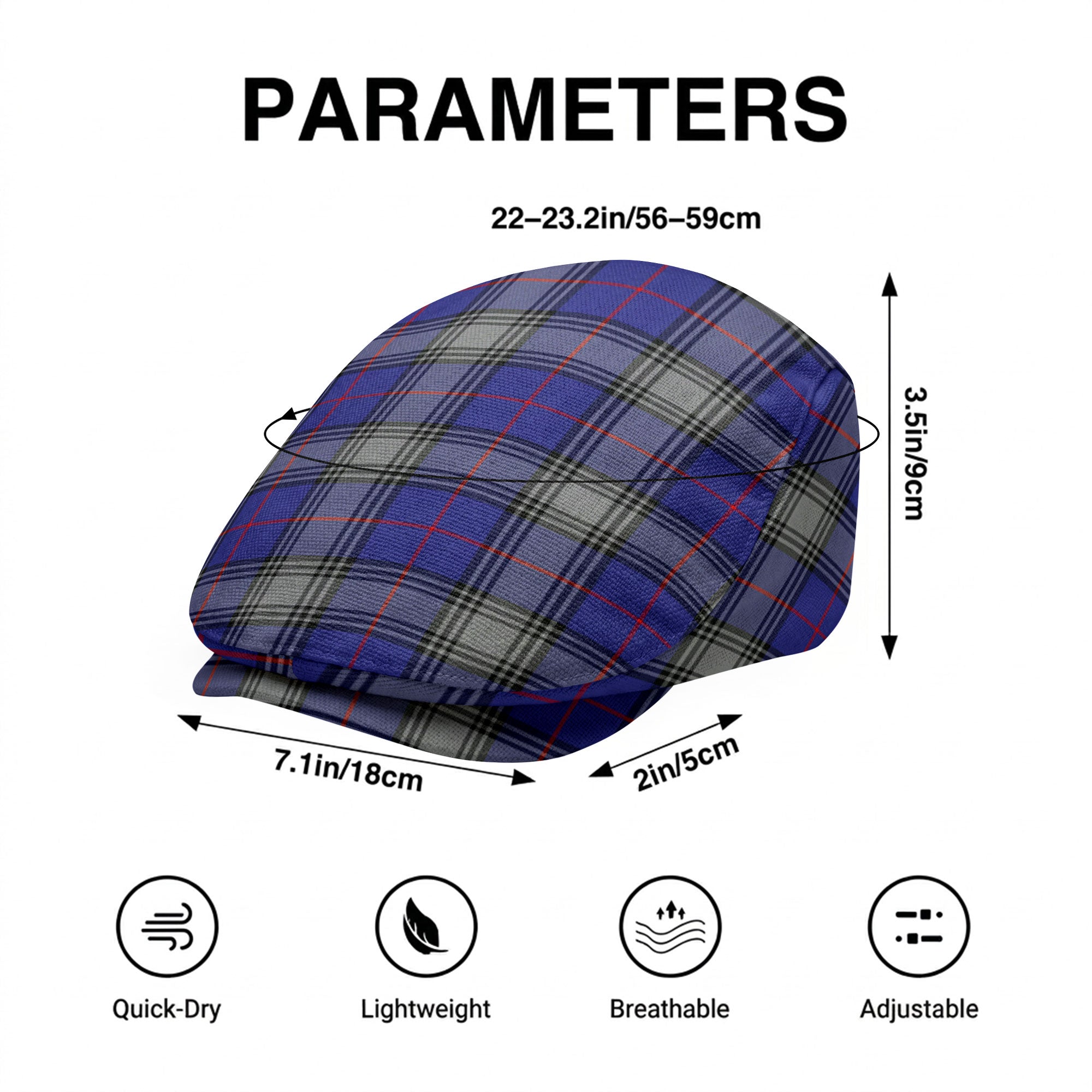 Kinnaird Tartan Flat Caps