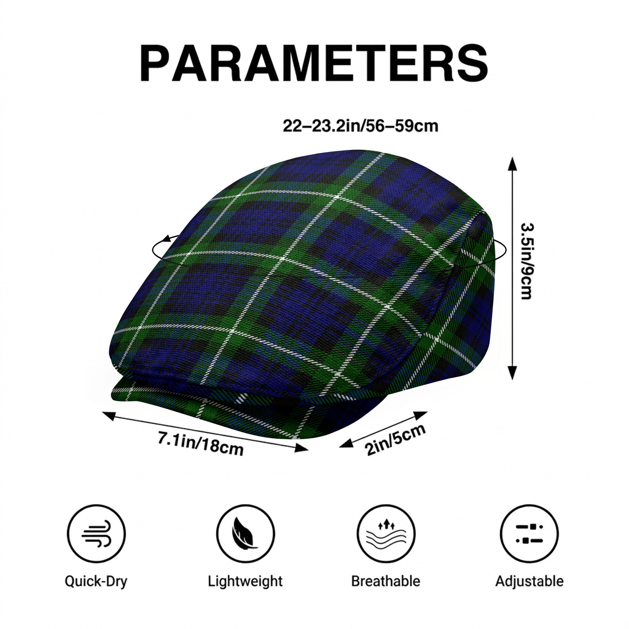 Lammie Tartan Flat Caps