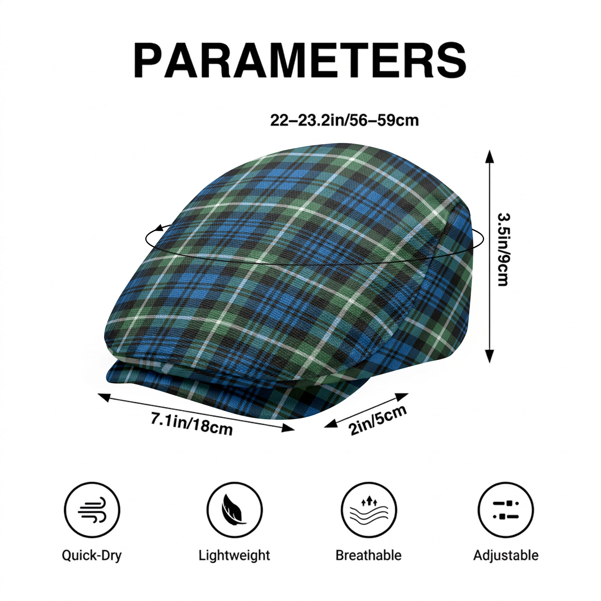 Lamont Ancient Tartan Flat Caps