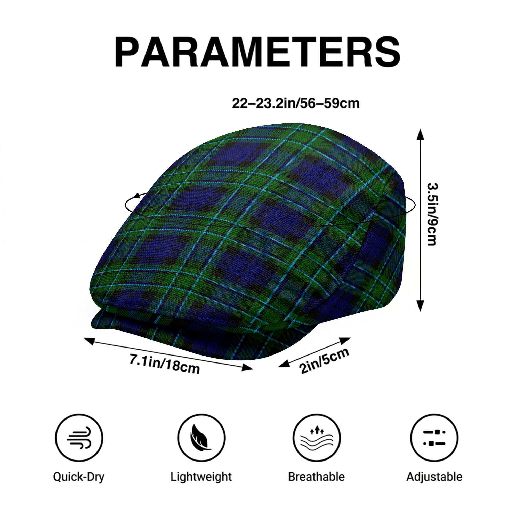 MacCallum Modern Tartan Flat Caps