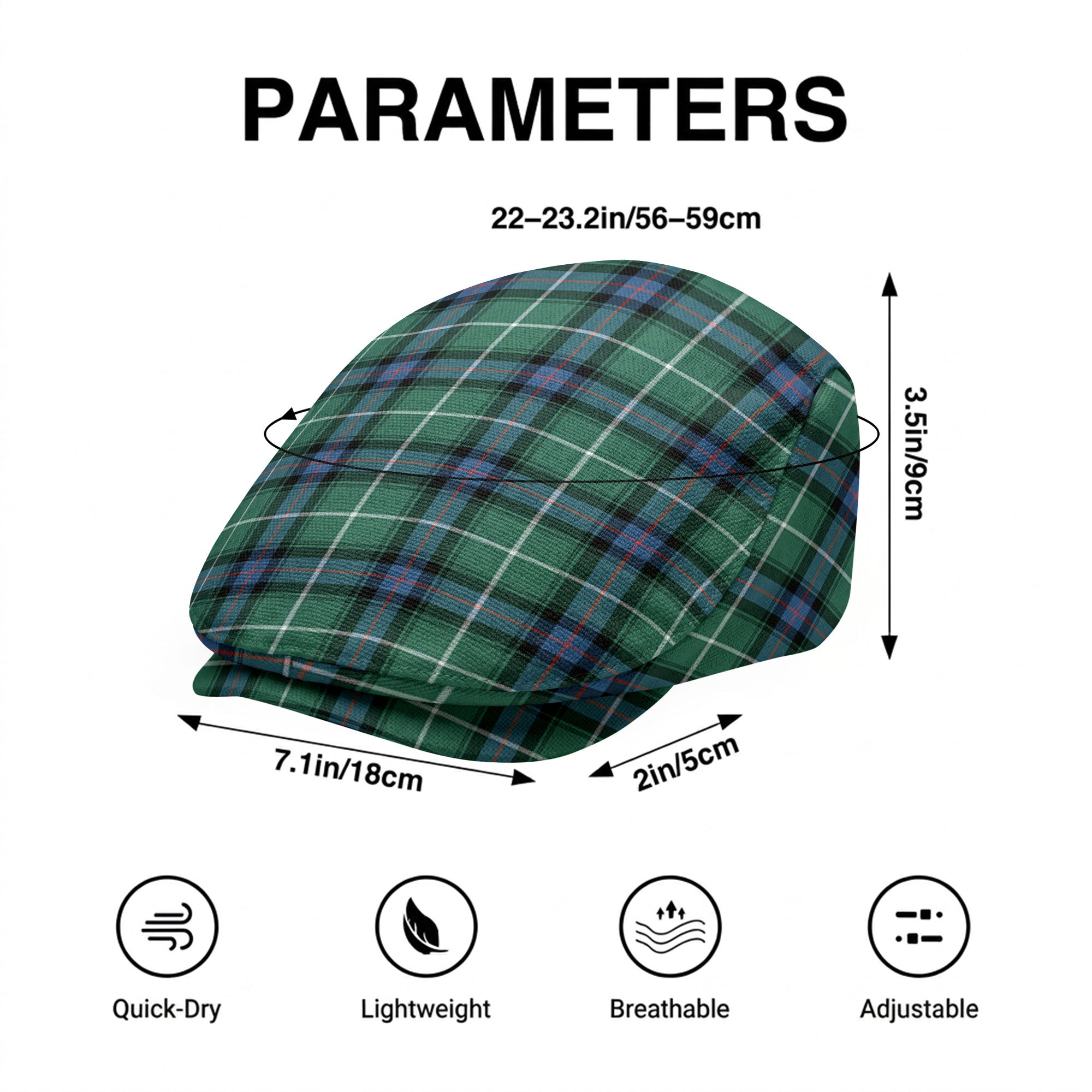 MacDonald of the Isles Hunting Ancient Tartan Flat Caps