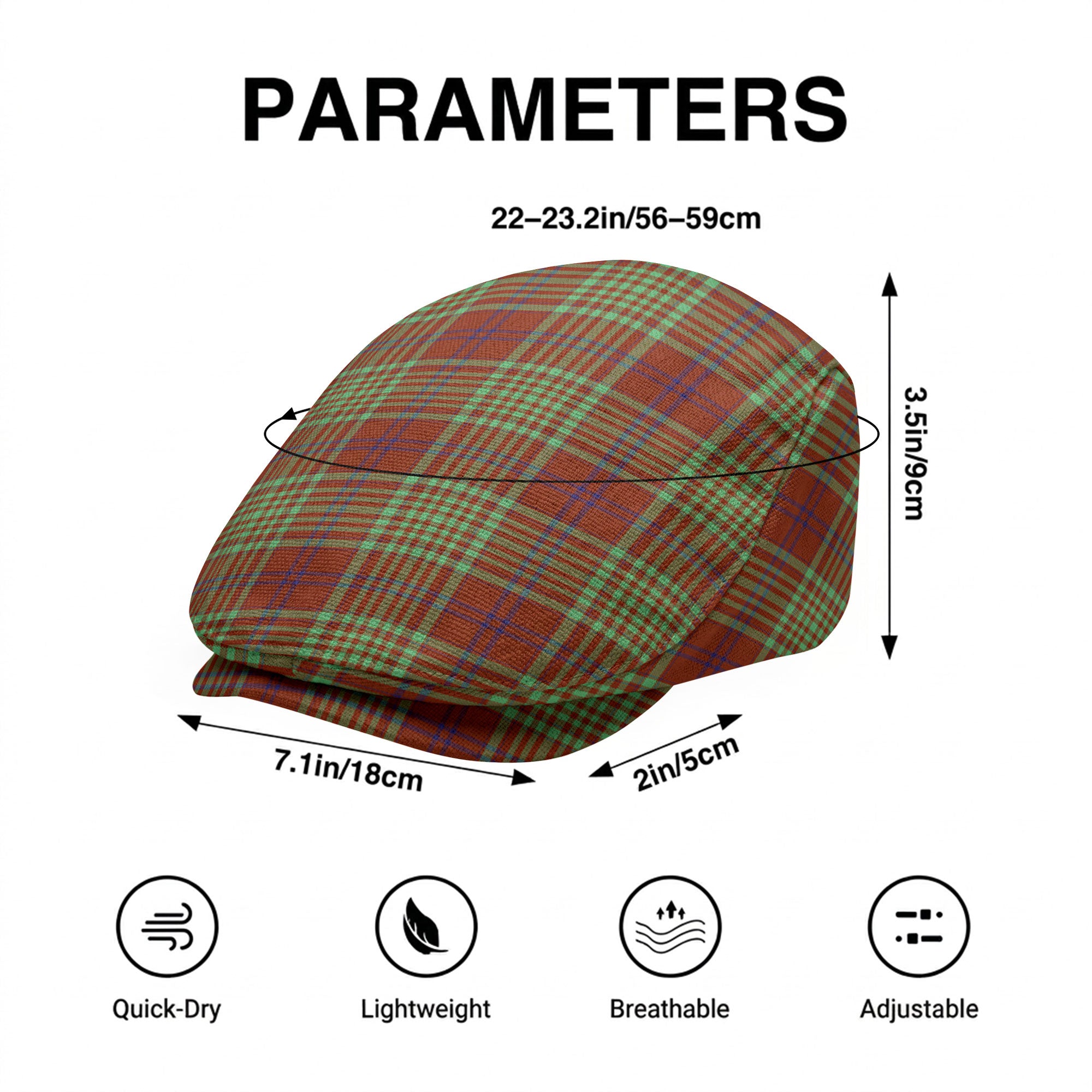 MacGillivray Hunting Ancient Tartan Flat Caps