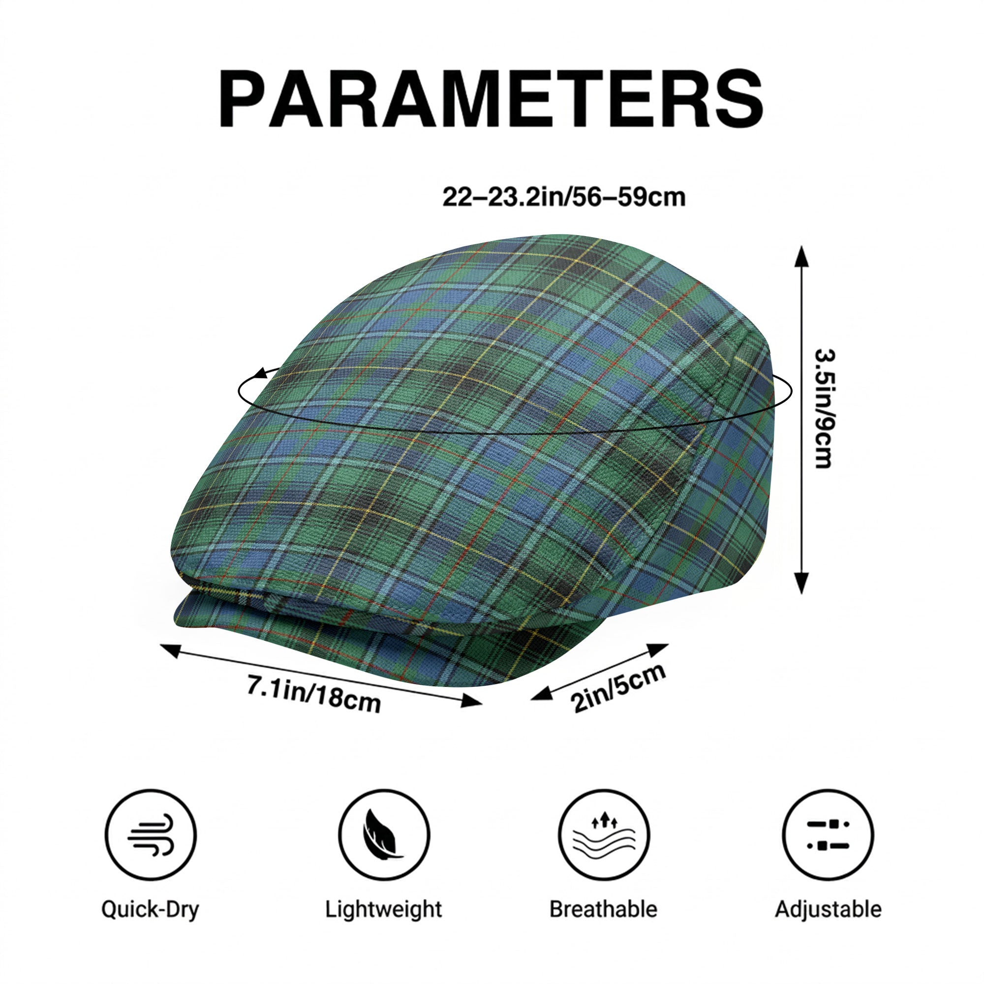 MacInnes Ancient Tartan Flat Caps