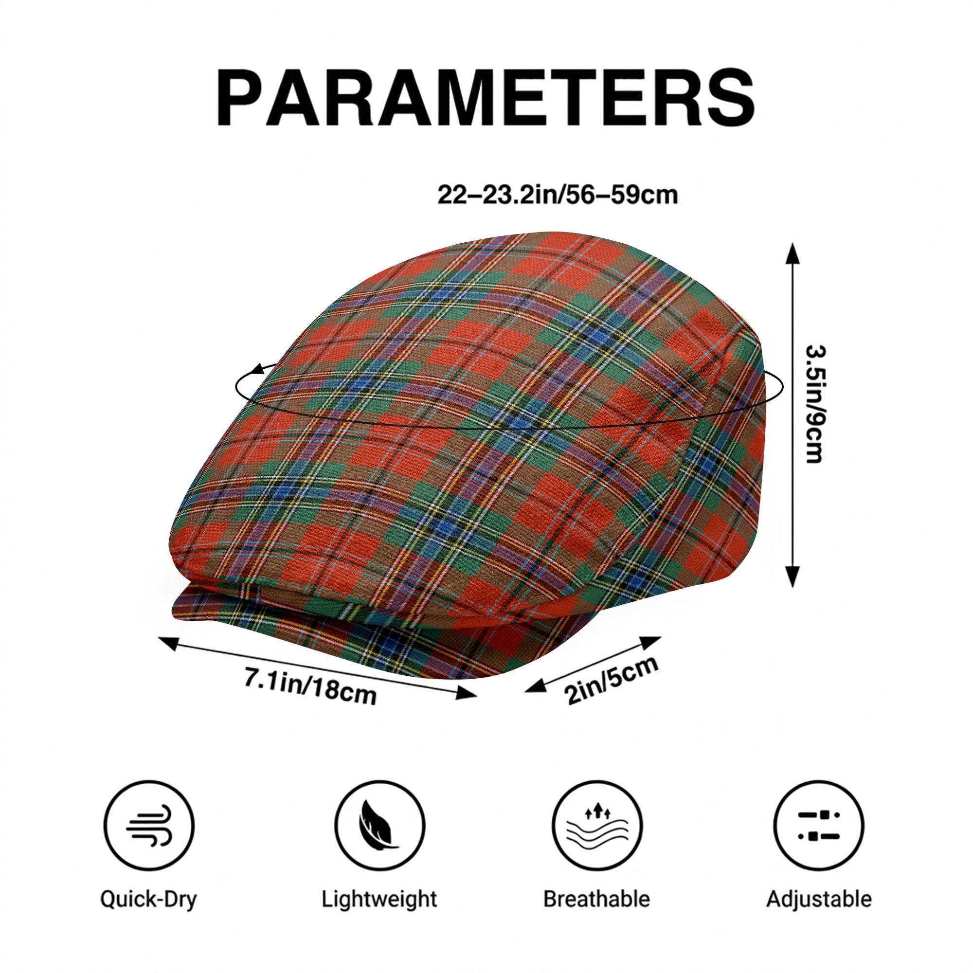 MacLean of Duart Ancient Tartan Flat Caps