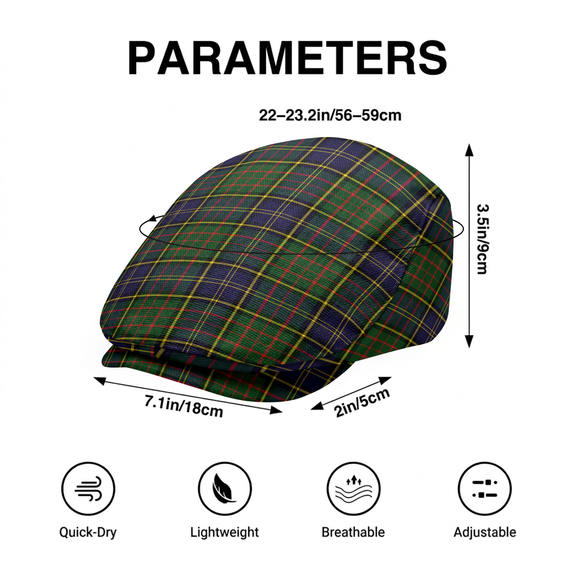 MacMillan Hunting Modern Tartan Flat Caps