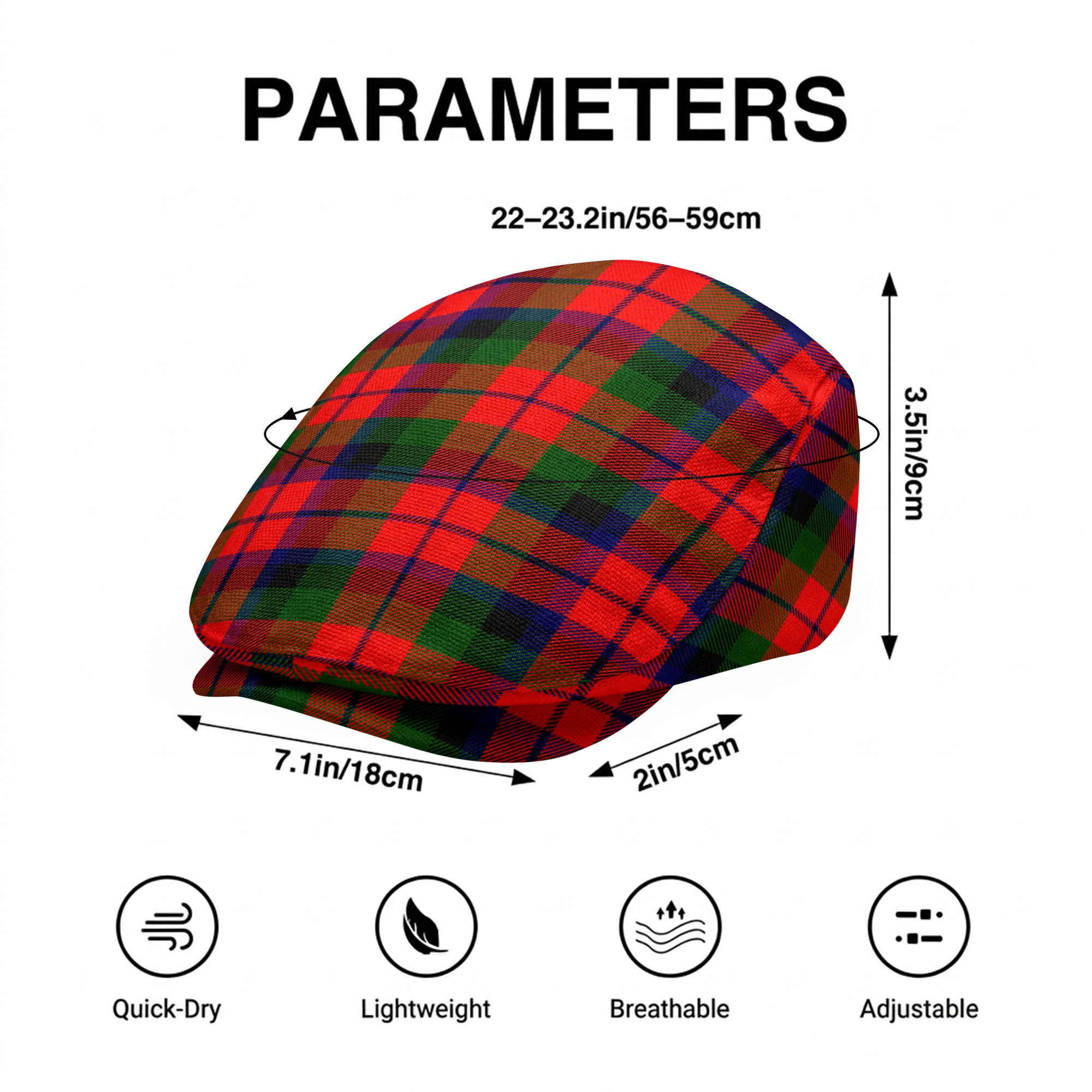 MacNaughten Tartan Flat Caps