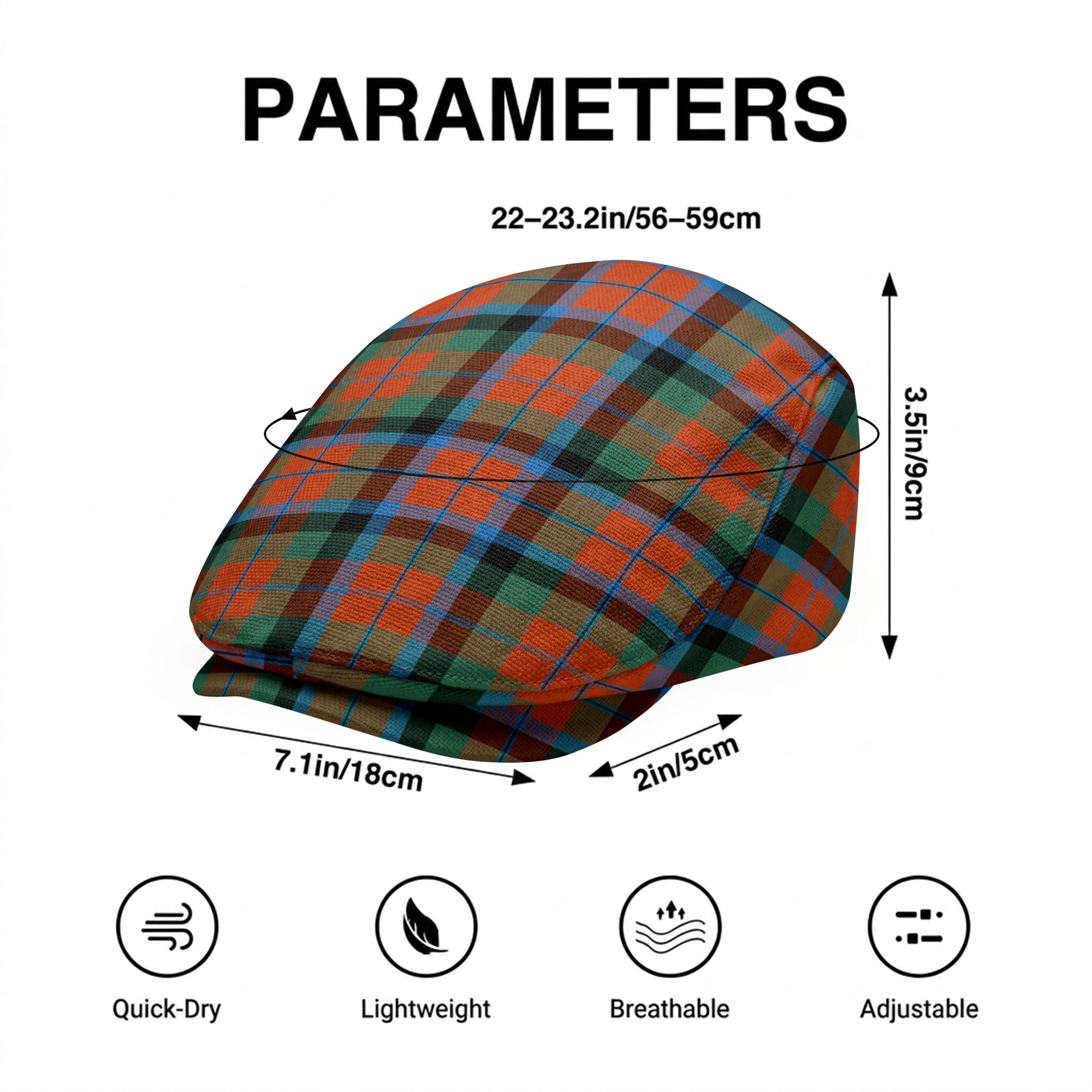 MacNaughton Ancient Tartan Flat Caps