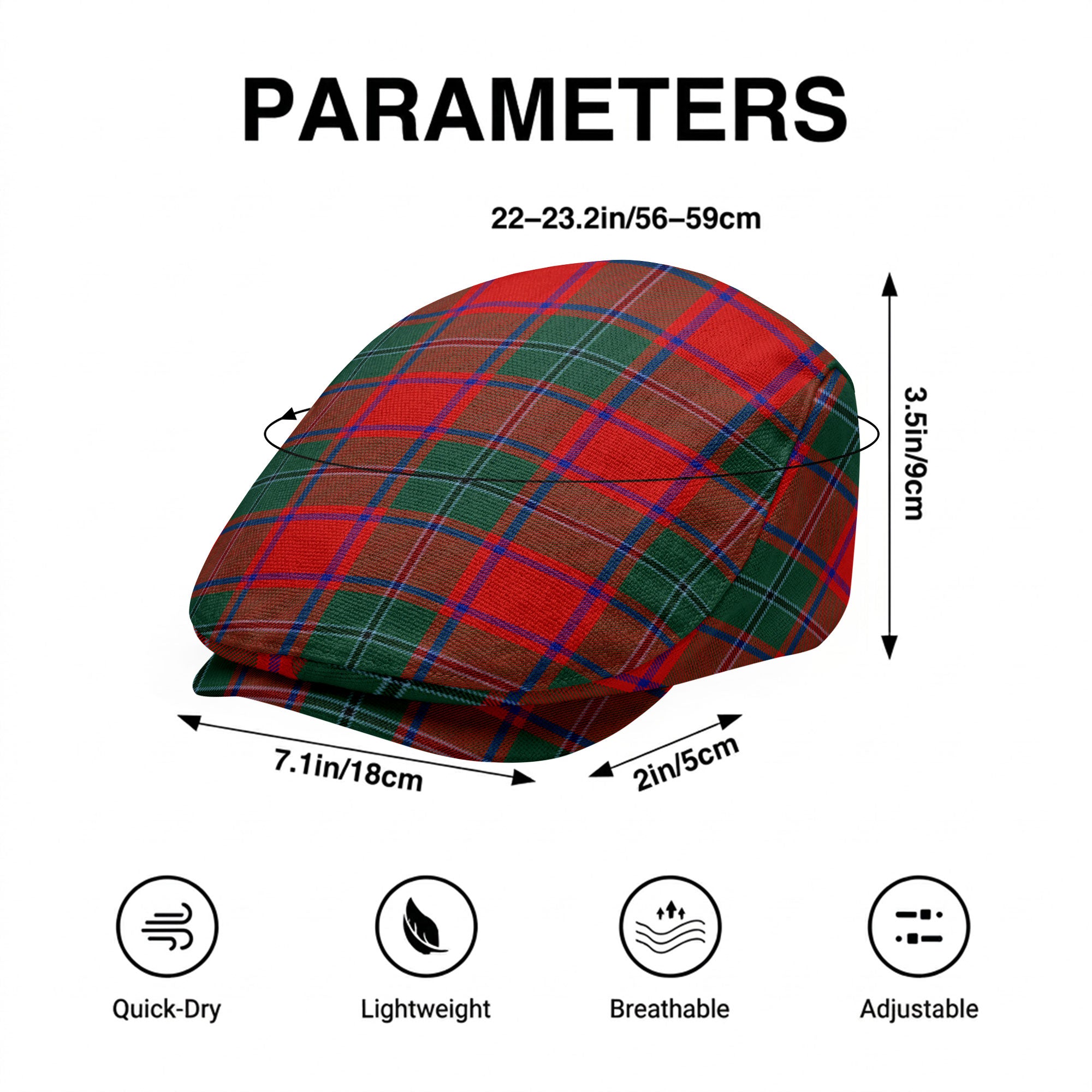 MacPhail Clan Tartan Flat Caps