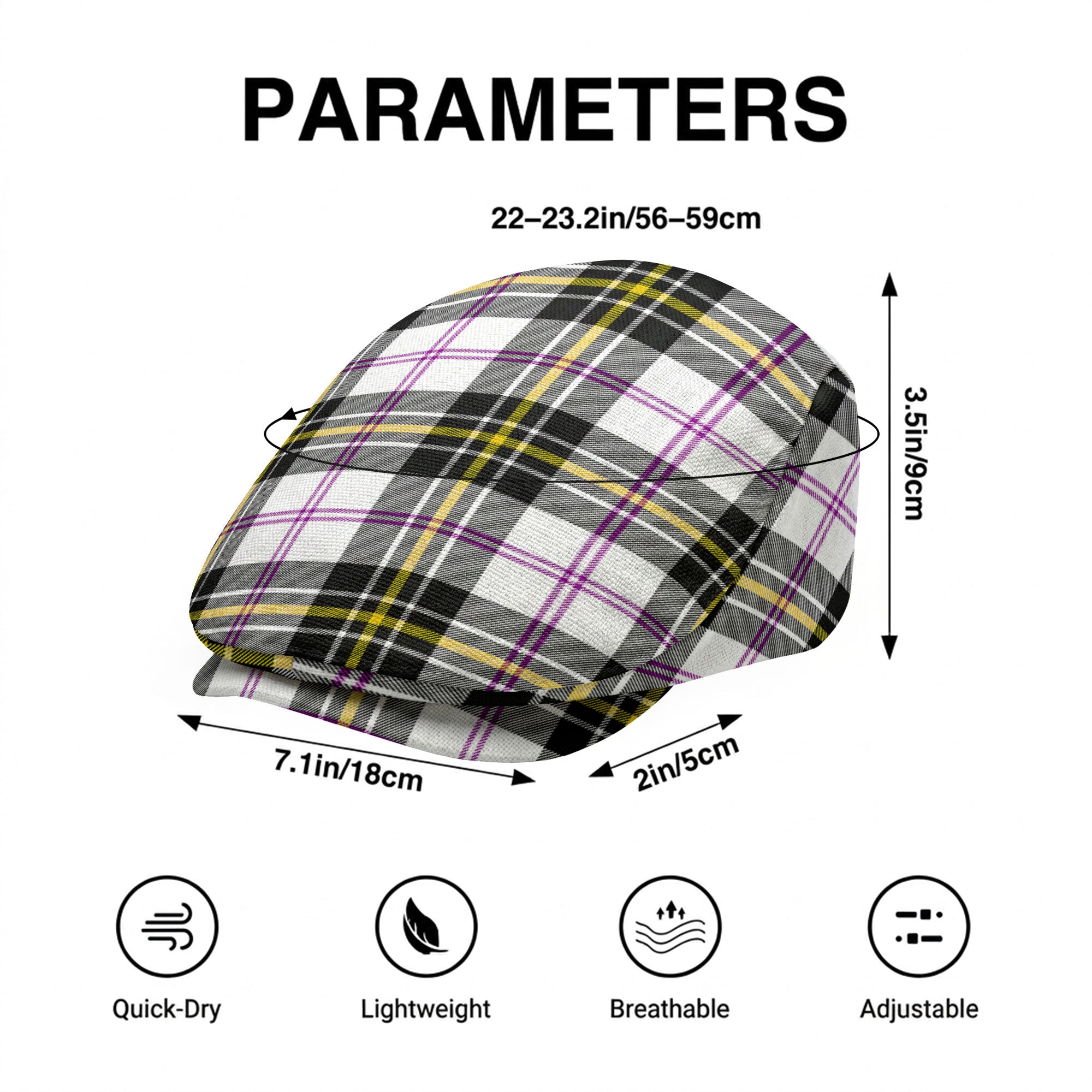 MacPherson Dress Modern Tartan Flat Caps