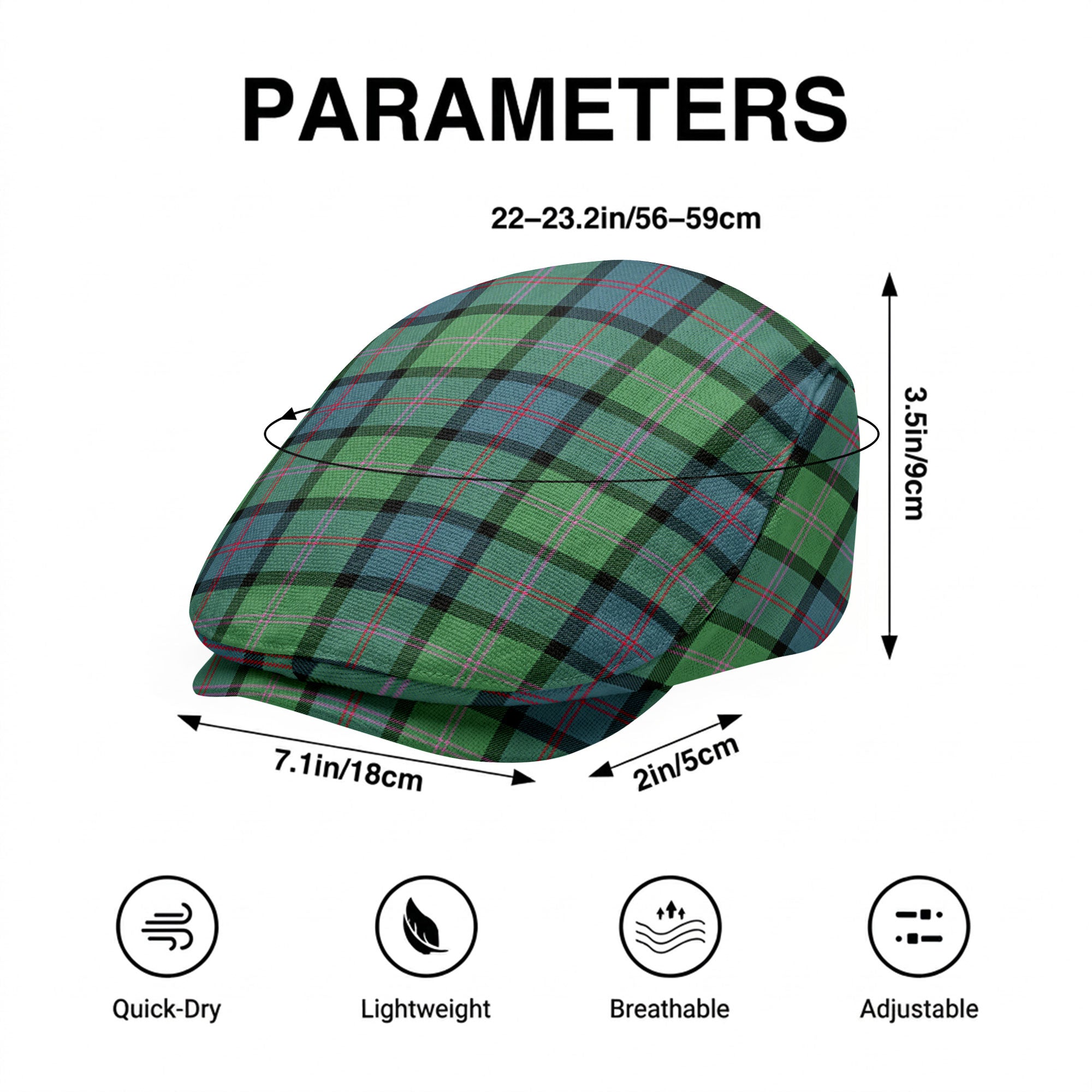 MacThomas Ancient Tartan Flat Caps