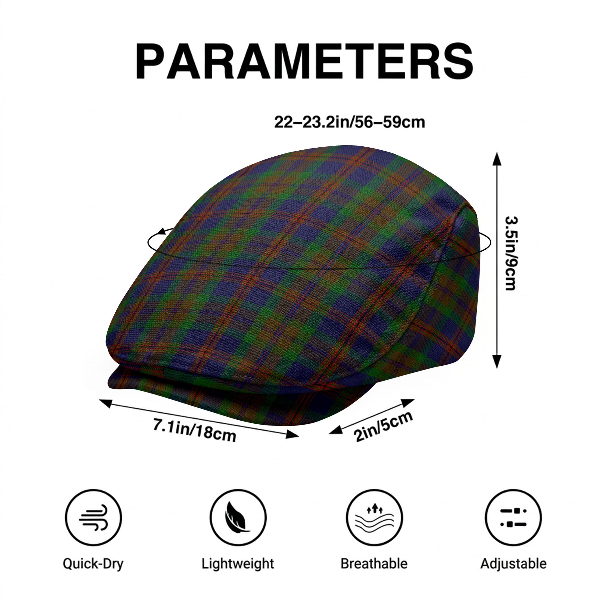 Mann Tartan Flat Caps