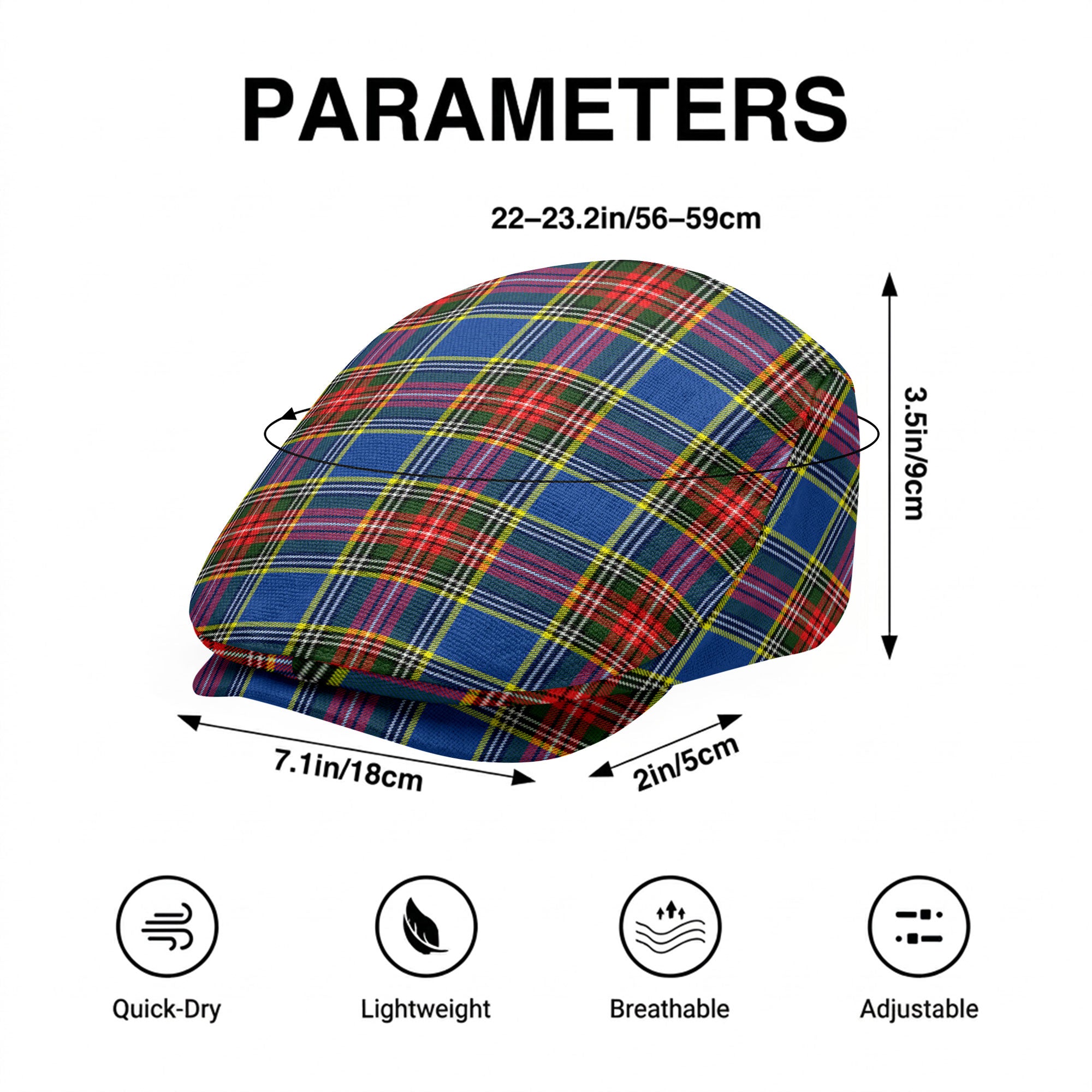 McBeth Modern Tartan Flat Caps