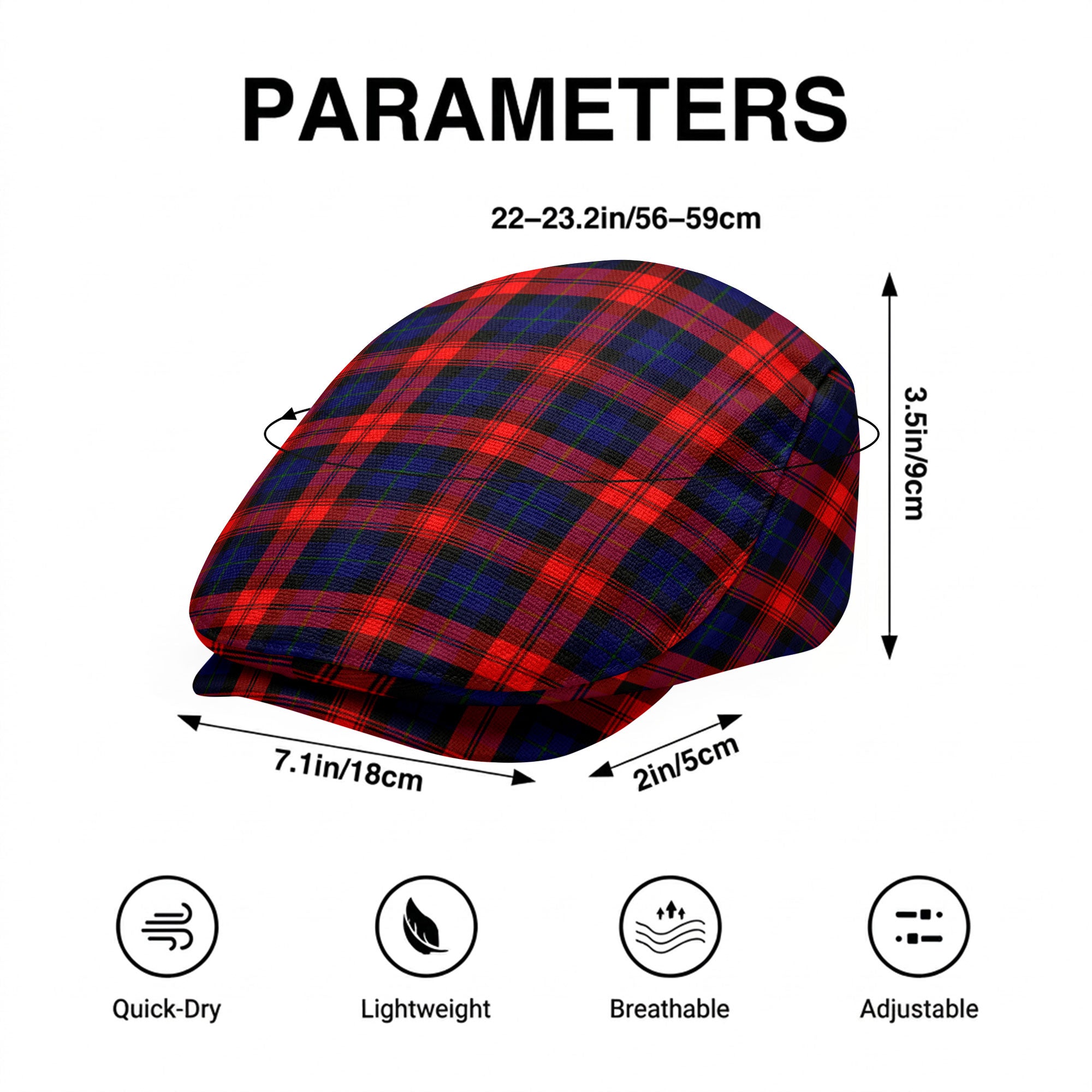 McCracken Tartan Flat Caps