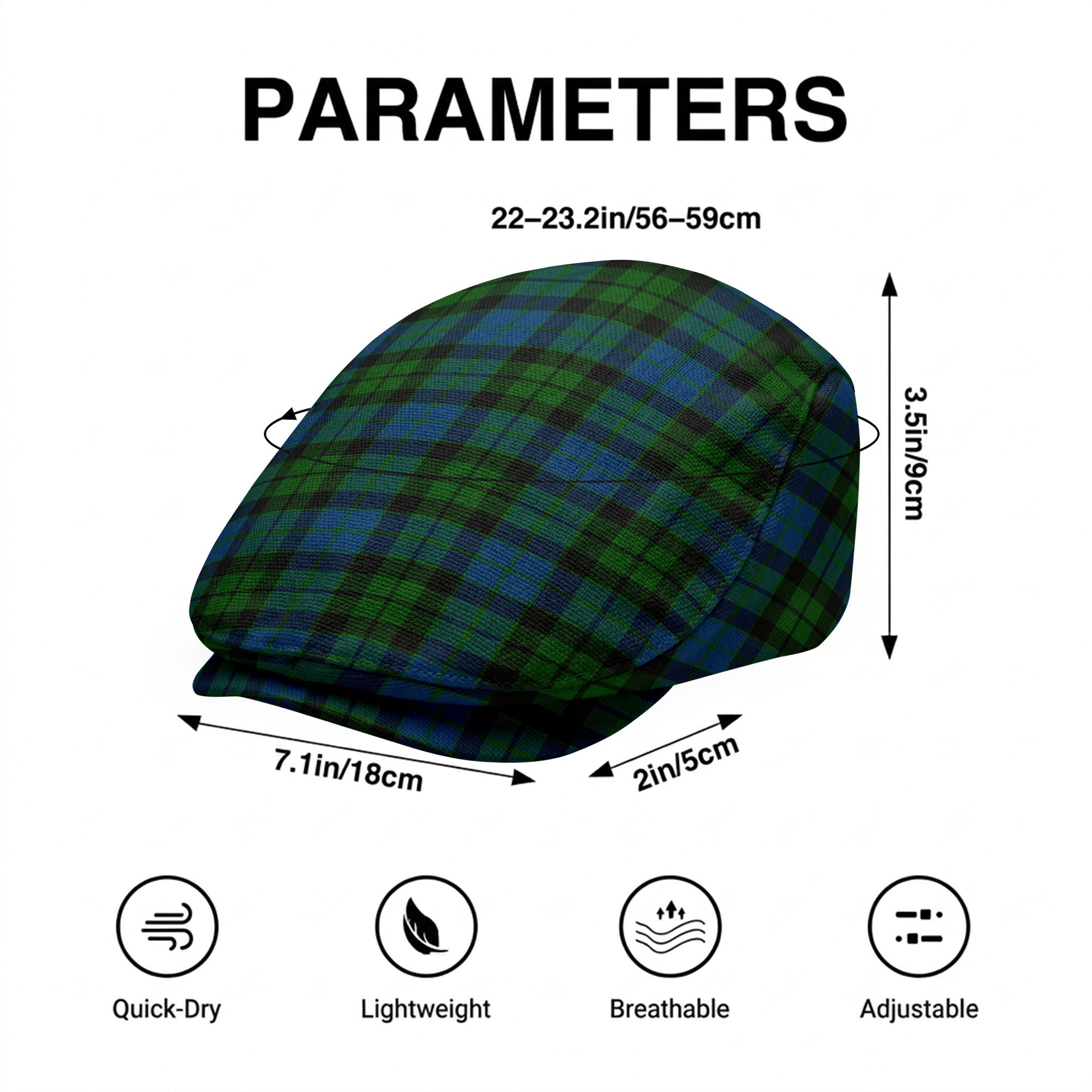 McKay Modern Tartan Flat Caps