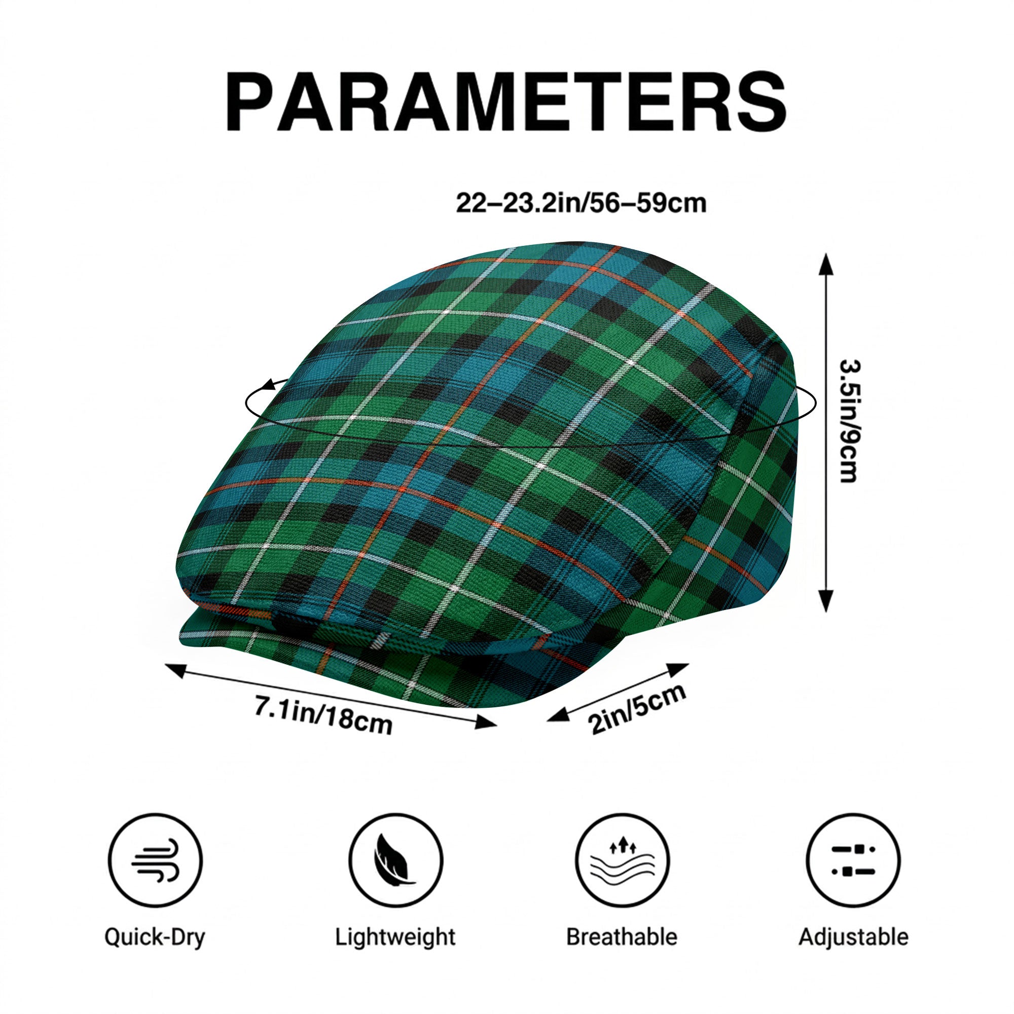 McKenzie Ancient Tartan Flat Caps