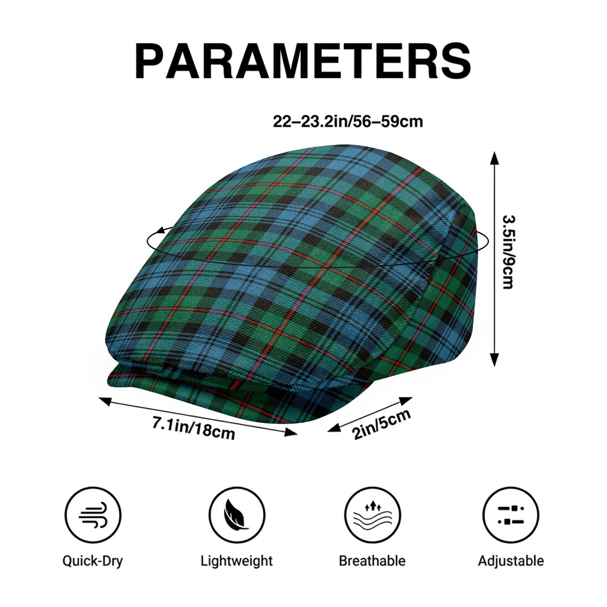 McKinlay Ancient Tartan Flat Caps