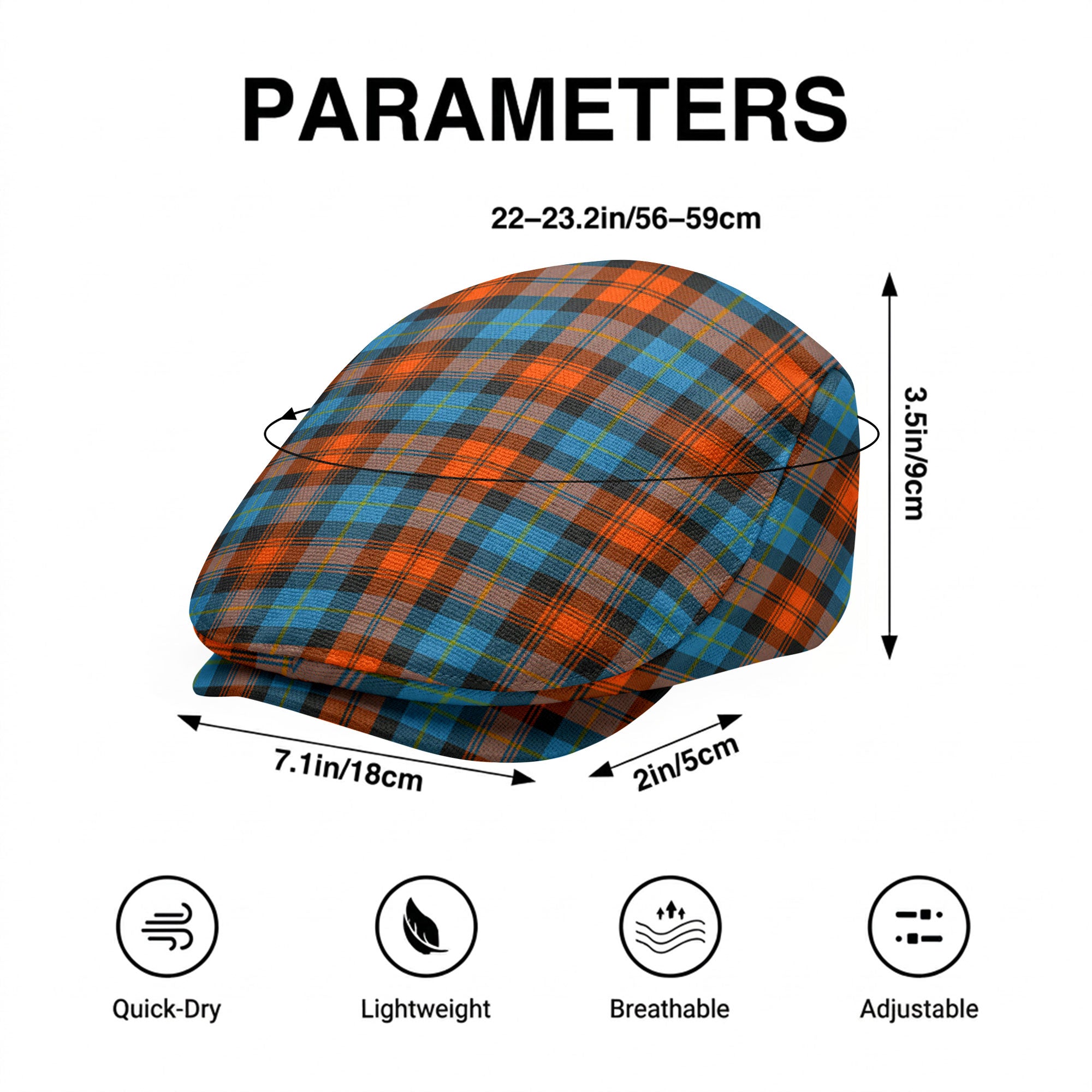 McLachlan Ancient Tartan Flat Caps