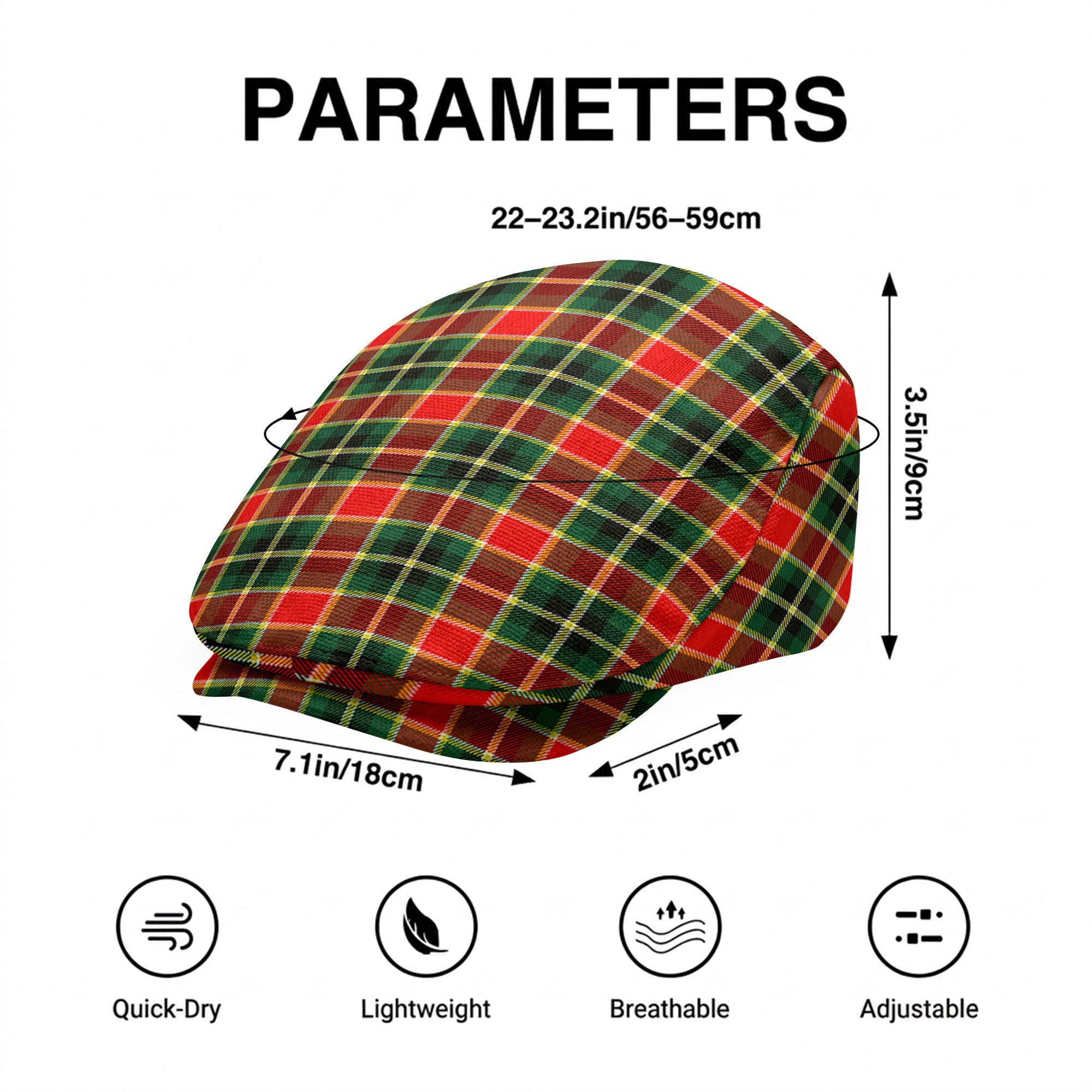 McLachlan Hunting Modern Tartan Flat Caps